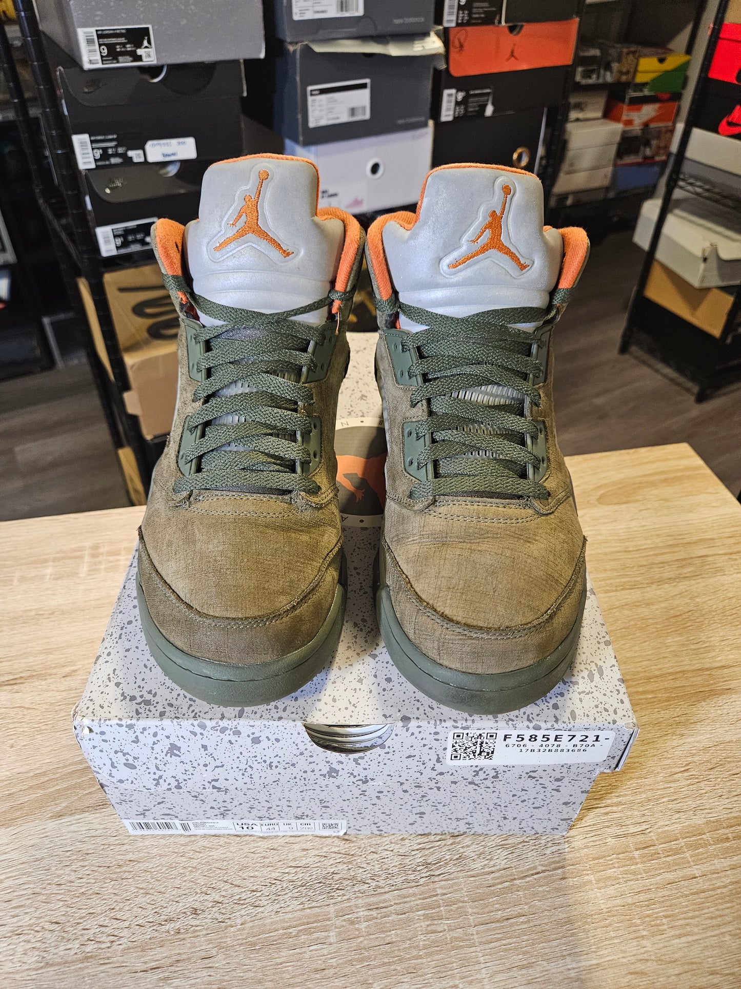 Size 10 - AJ 5 Olive