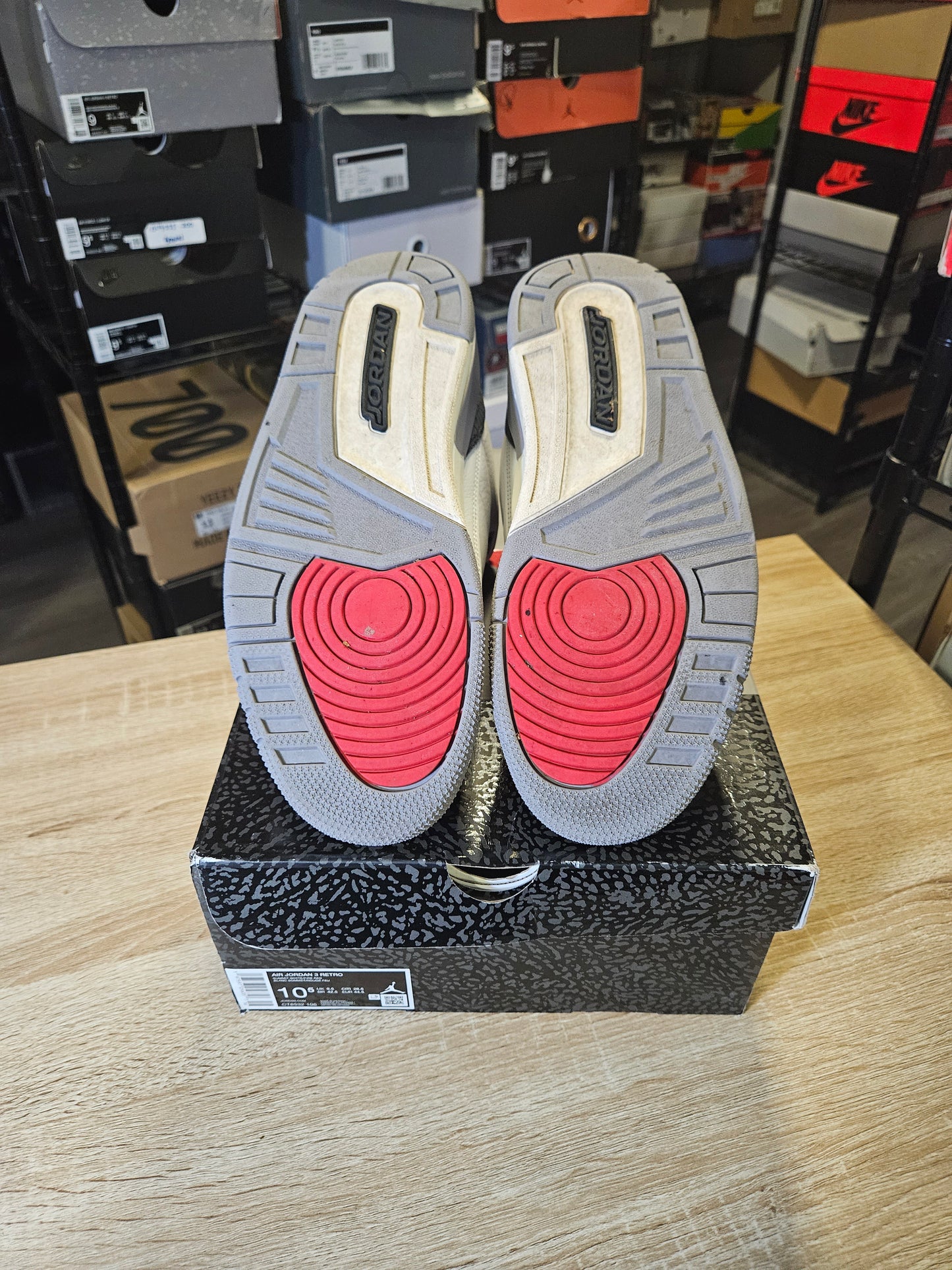 Size 10.5 - AJ 3 Retro Cement Grey
