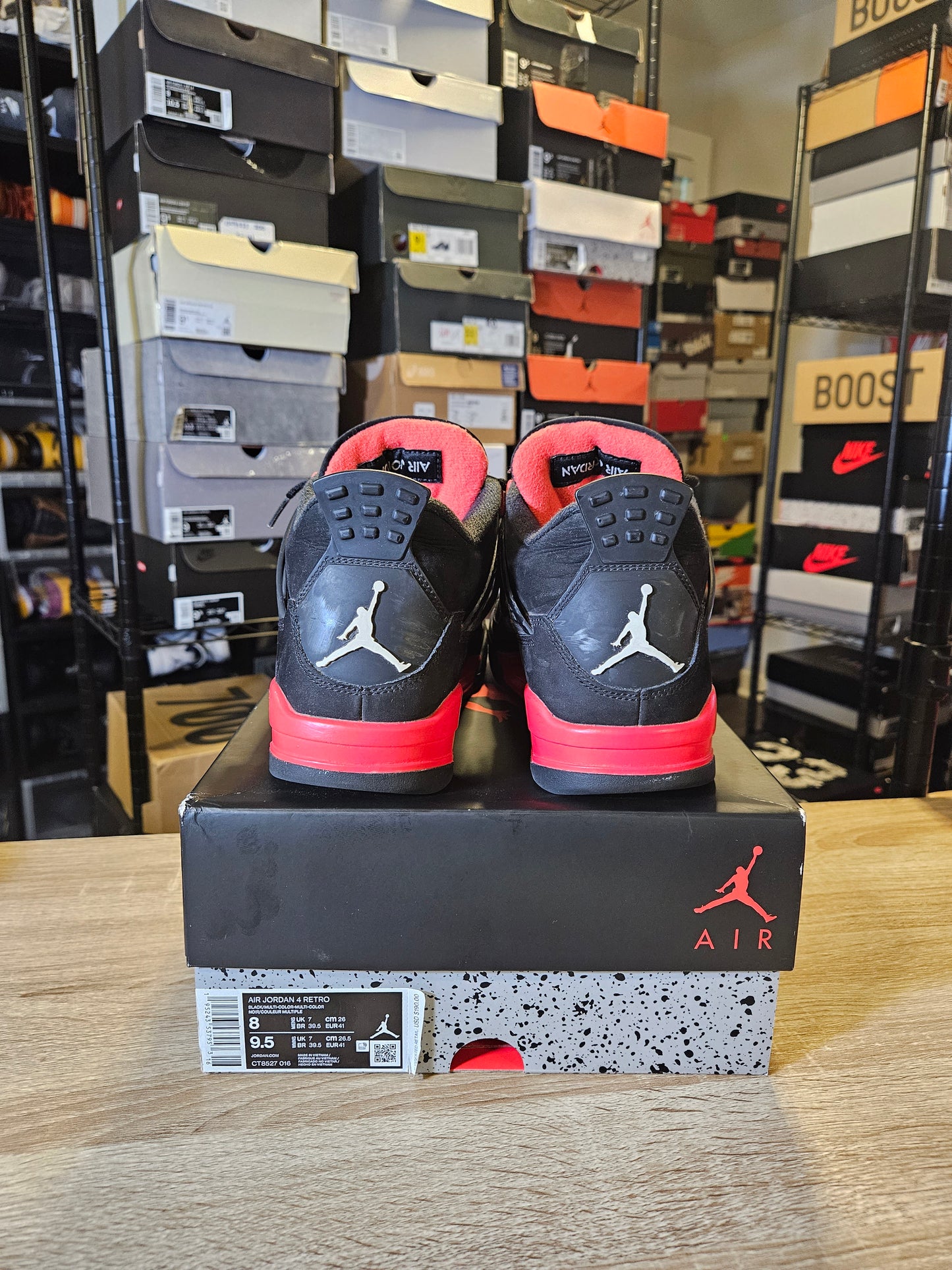 Size 8 - AJ 4 Retro Mid Red Thunder