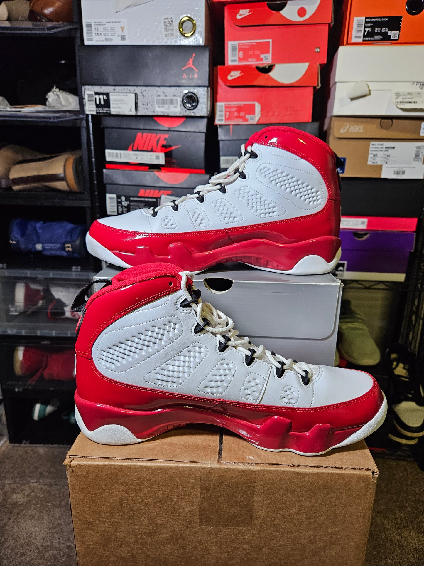 Size 11 - AJ 9 Retro Gym Red