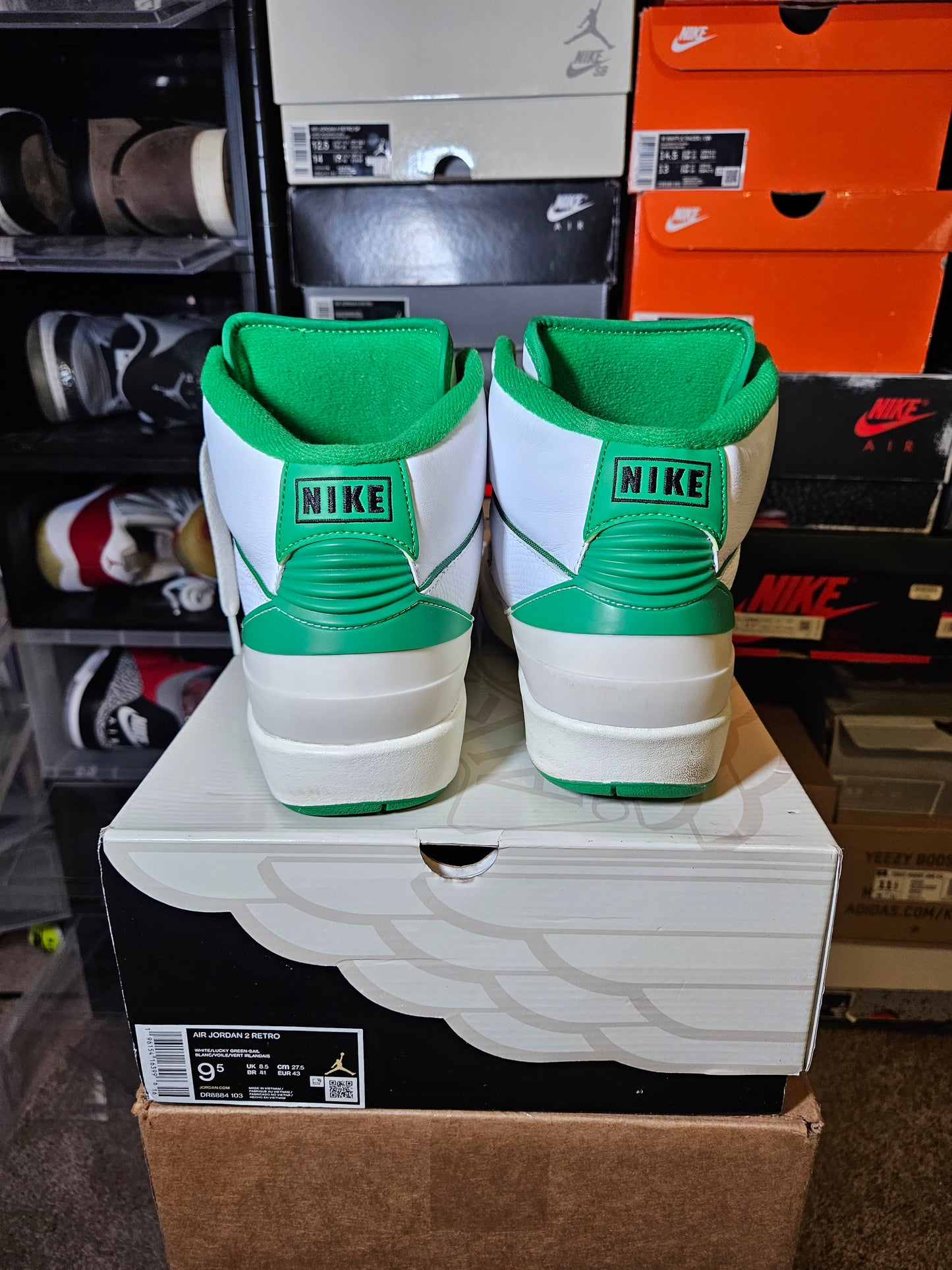 Size 9.5 - AJ 2 Retro Lucky Green