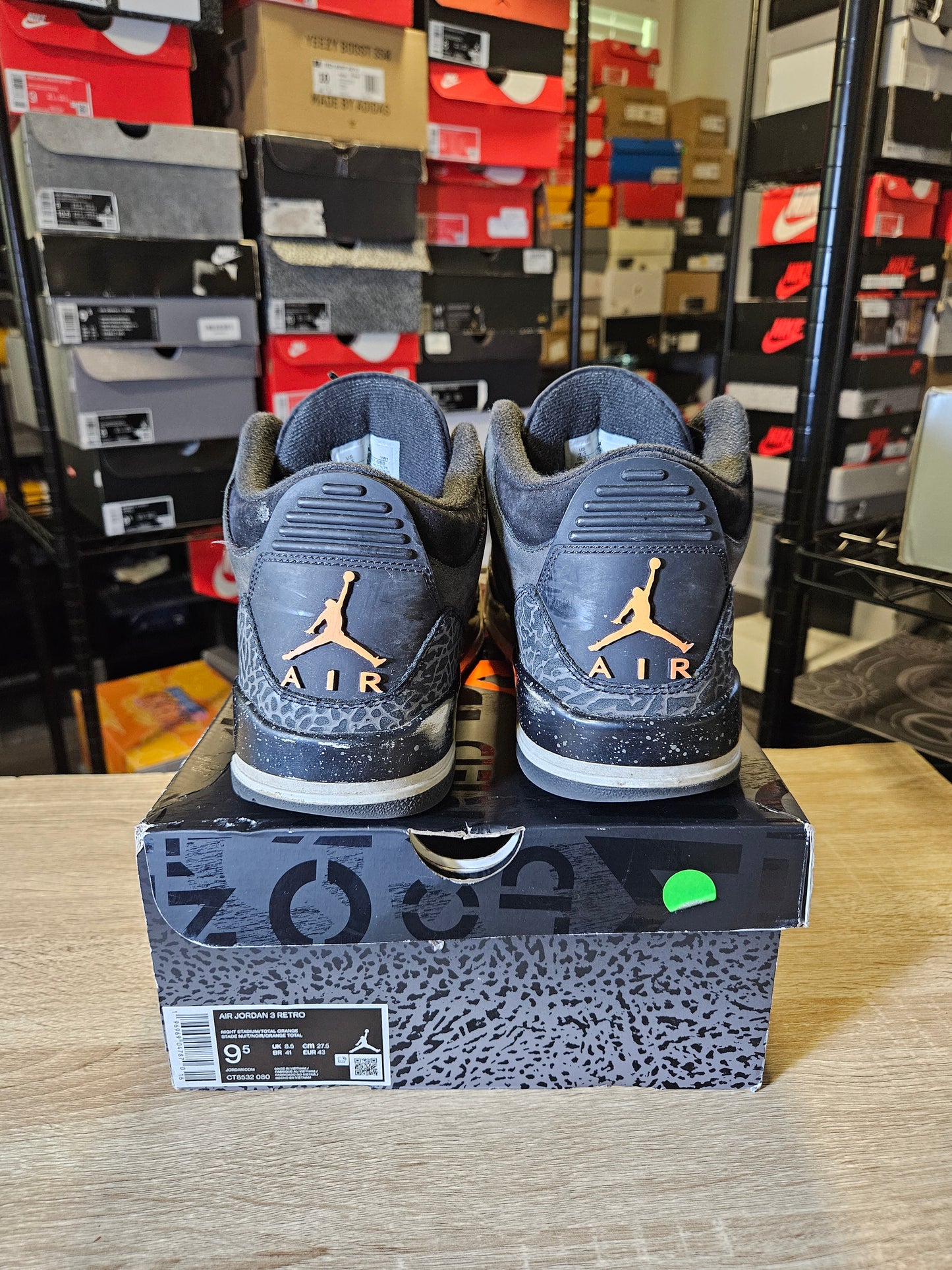 Size 9.5 - Jordan 3 Retro 2023 Mid Fear