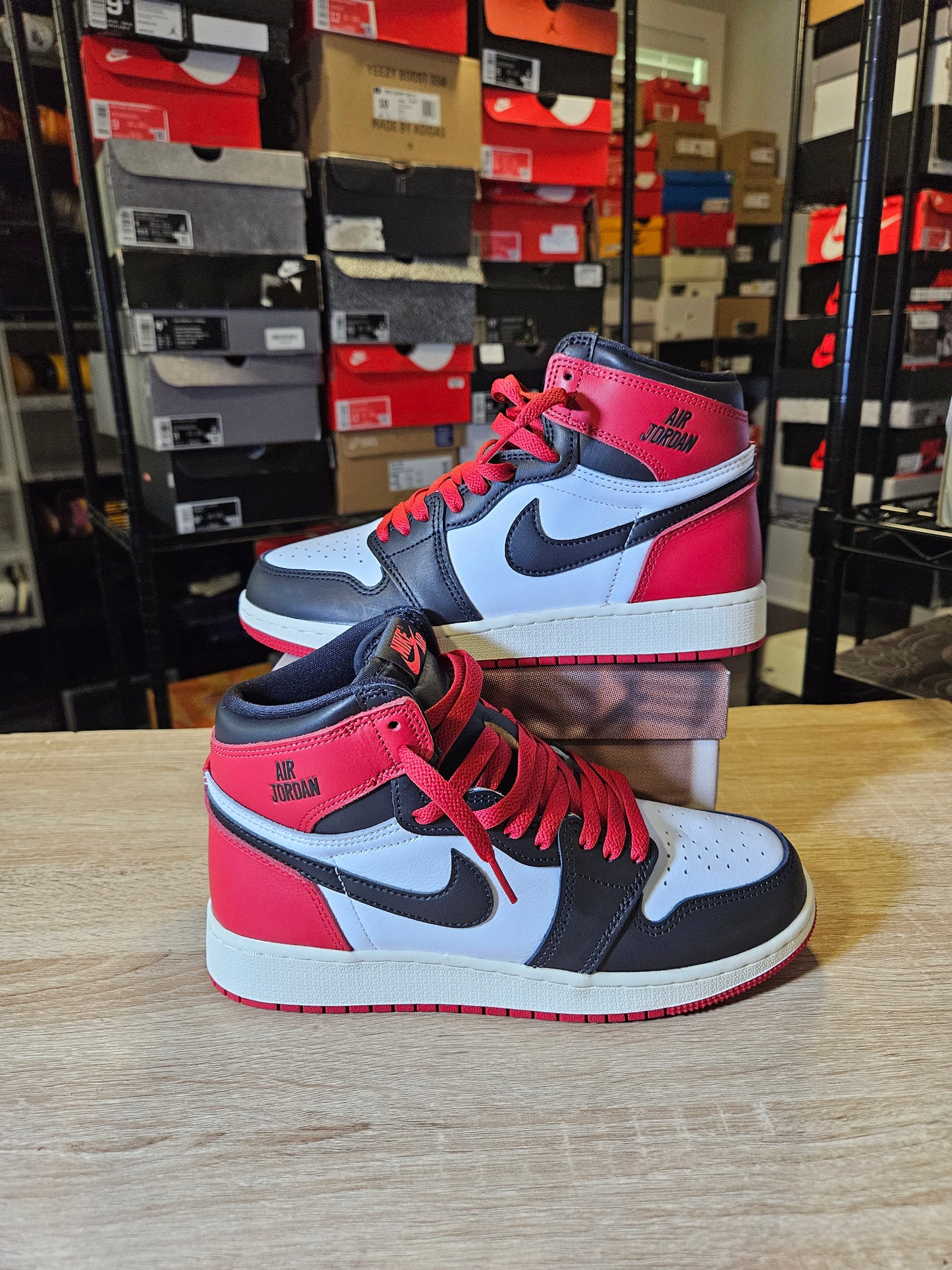 Size 5.5 - AJ 1 Retro OG High Black Toe Reimagined