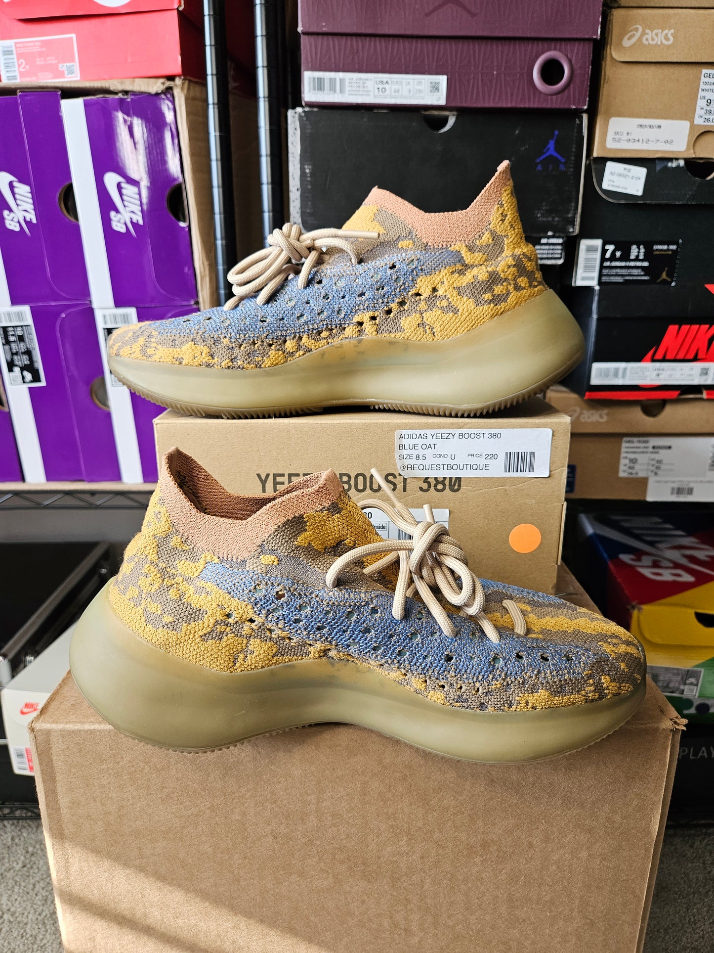 Size 8.5 - YZY Boost 380 Blue Oat