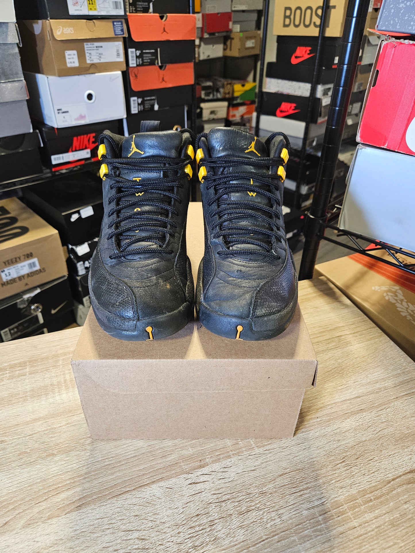 Size 9.5 - AJ 12 Retro Mid Black Taxi