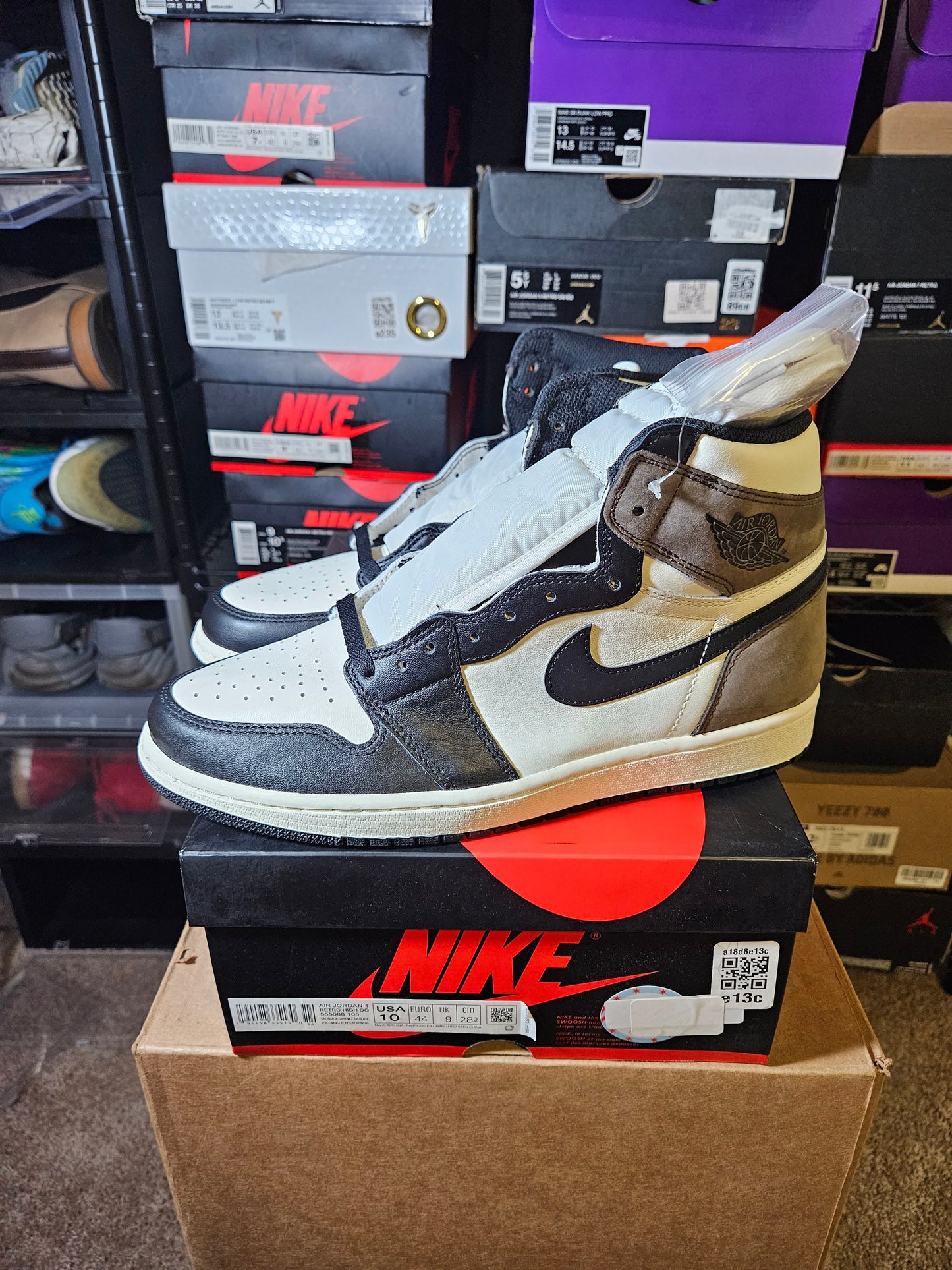 Size 10 - AJ 1 Retro OG High Dark Mocha