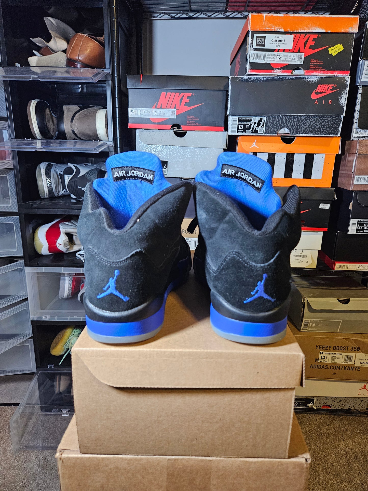 Size 9 - AJ 5 Retro Mid Racer Blue