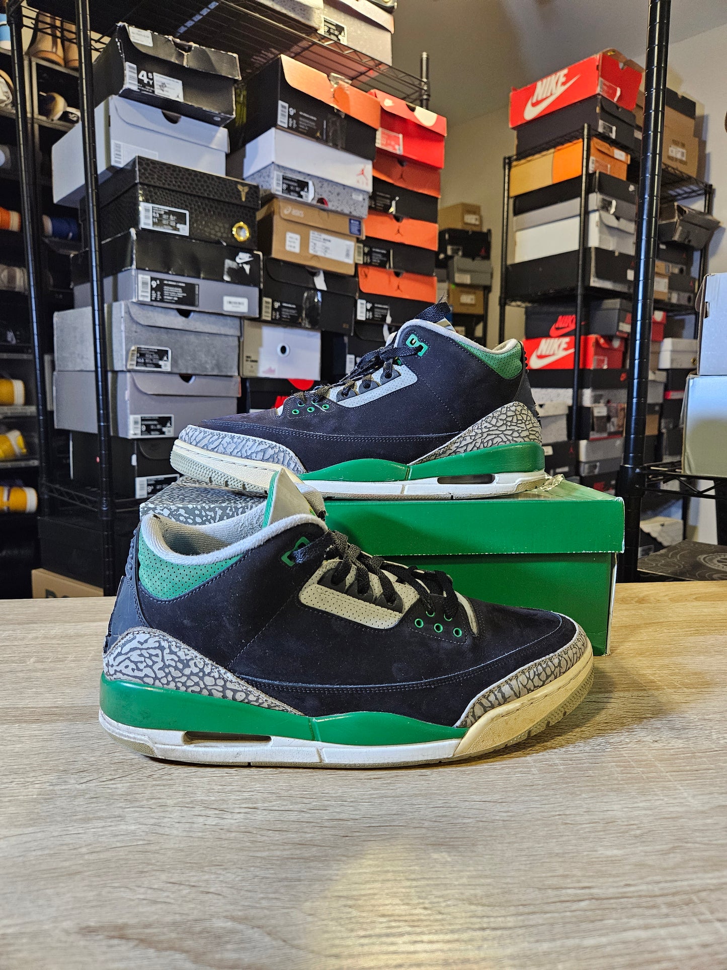 Size 13 - AJ 3 Retro Mid Pine Green