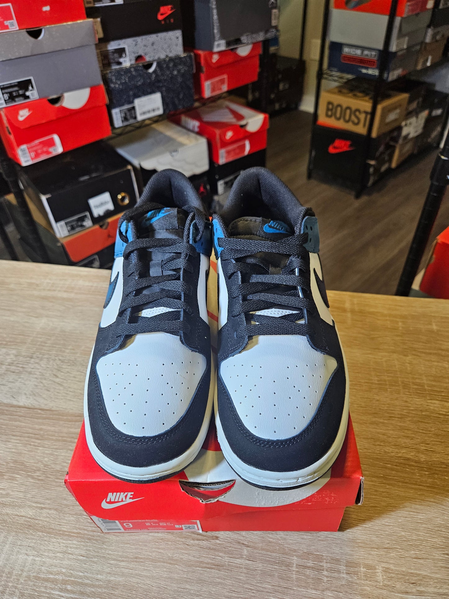 Size 9 - Dunk Low Airbrush Industrial Blue