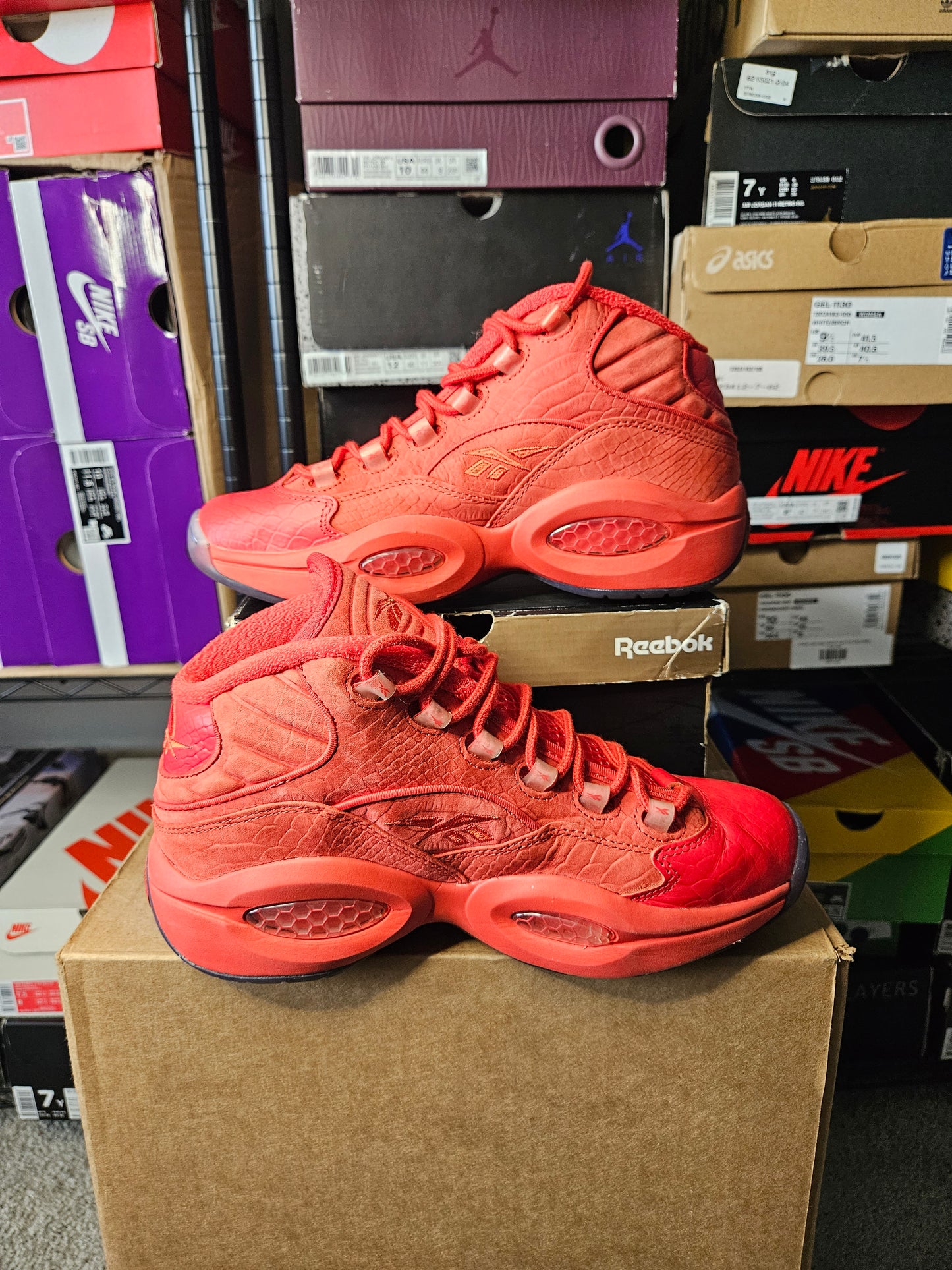 Size 7 - Reebok Teyana Taylor x Question Mid Primal Red