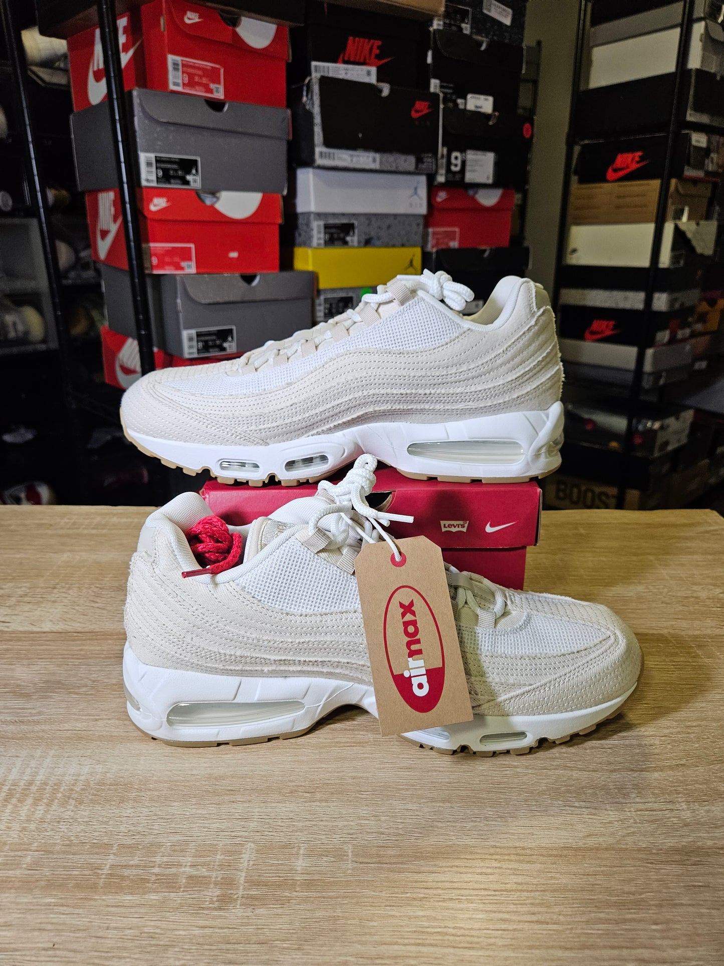 Size 13 - Levi's x Air Max 95 OG Light Orewood Brown