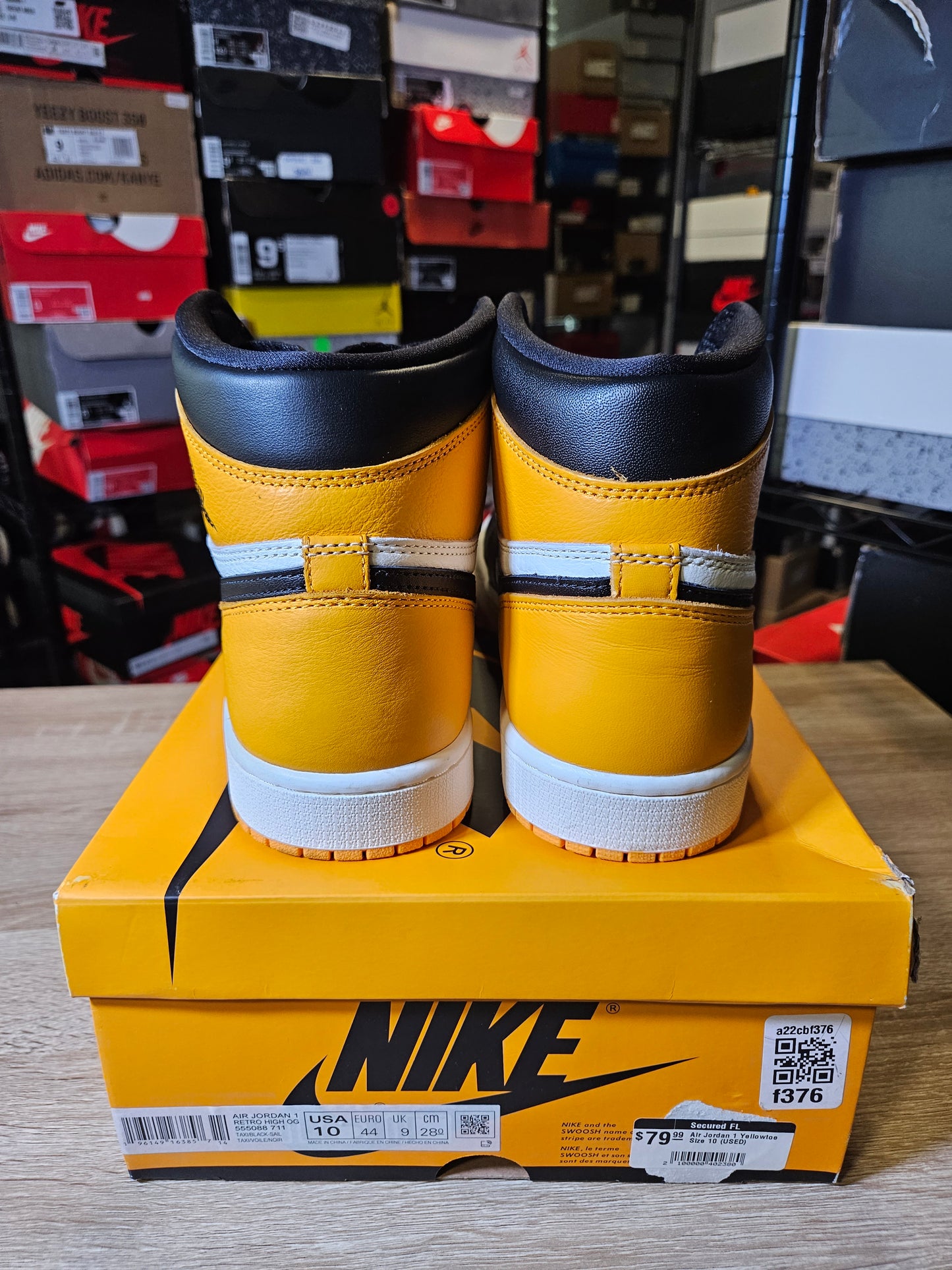 Size 10 - AJ 1 Retro OG High Yellow Toe