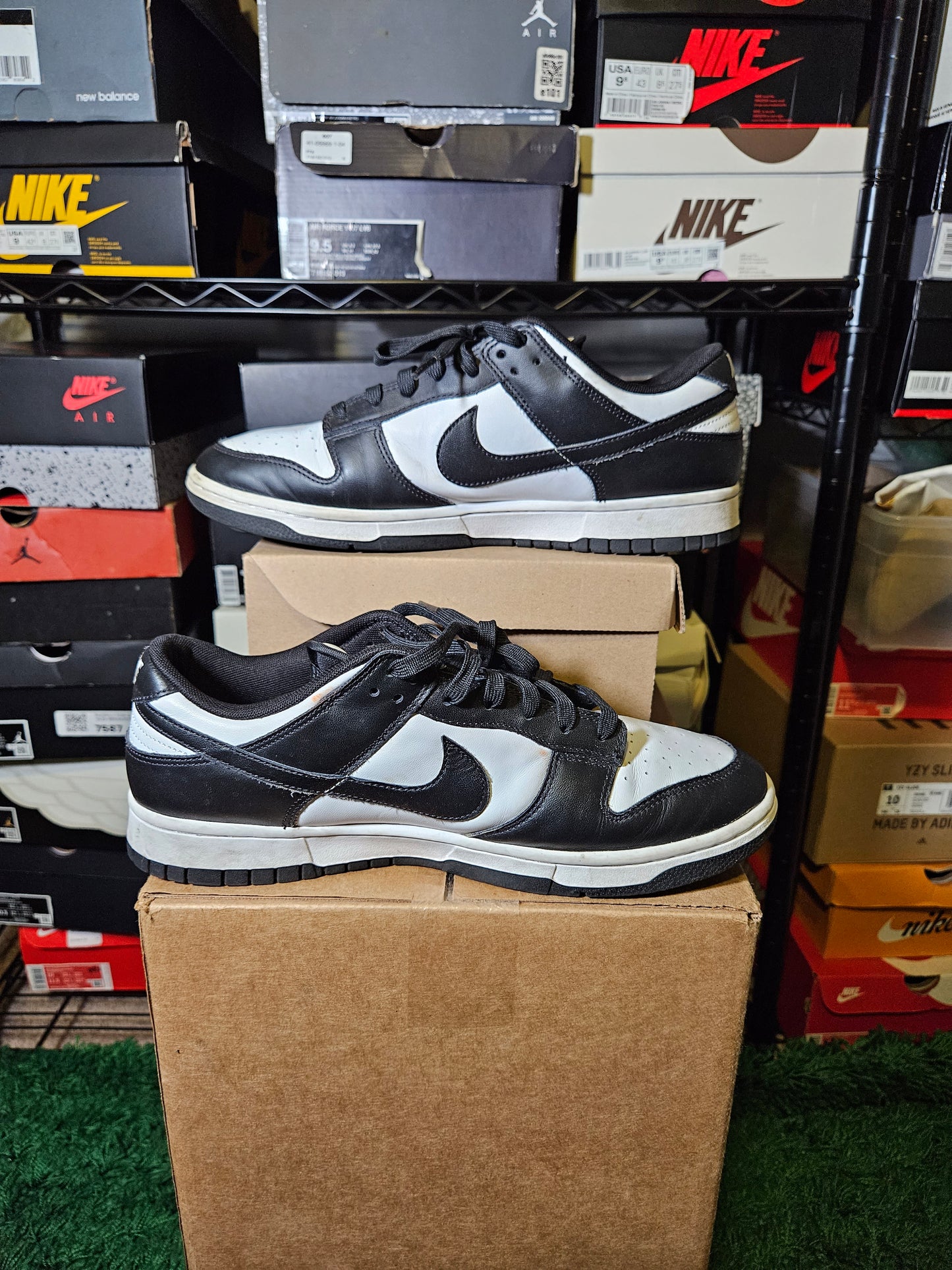 Size 11.5 - Dunk Low Black White