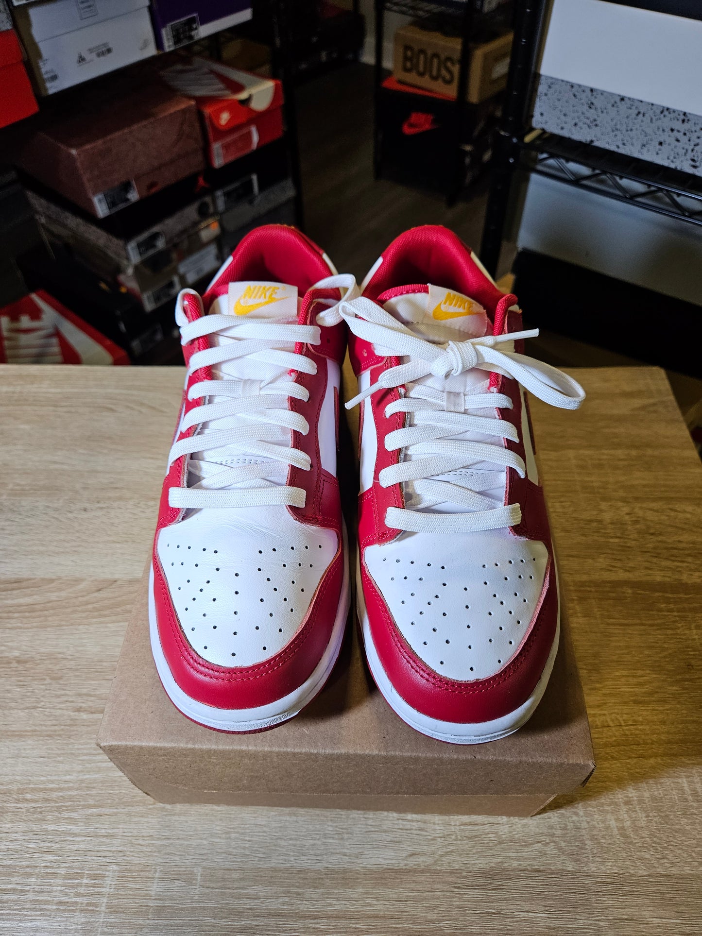Size 9.5 - Dunk Low Gym Red