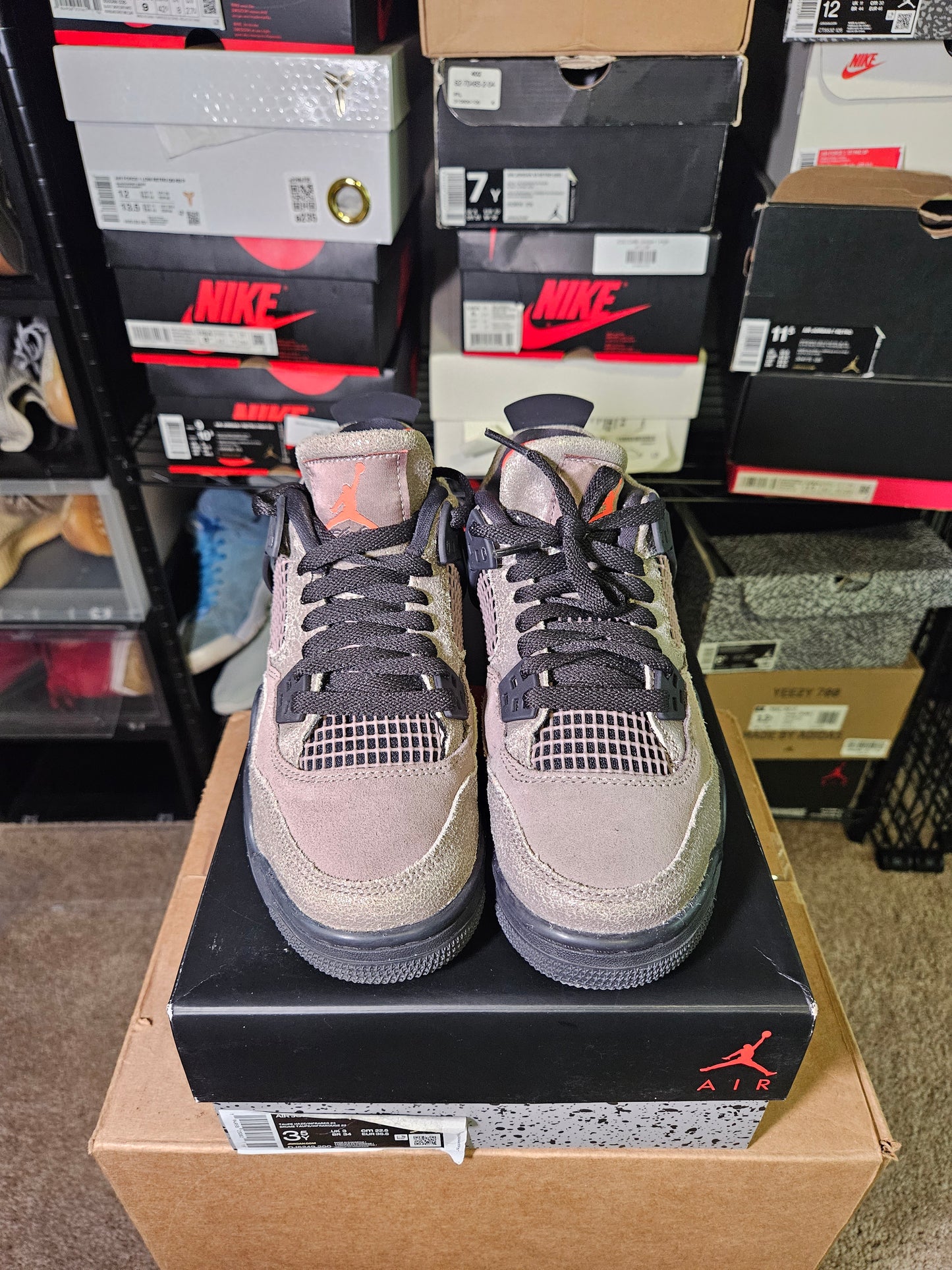 Size 3.5Y - AJ 4 Tuape Haze