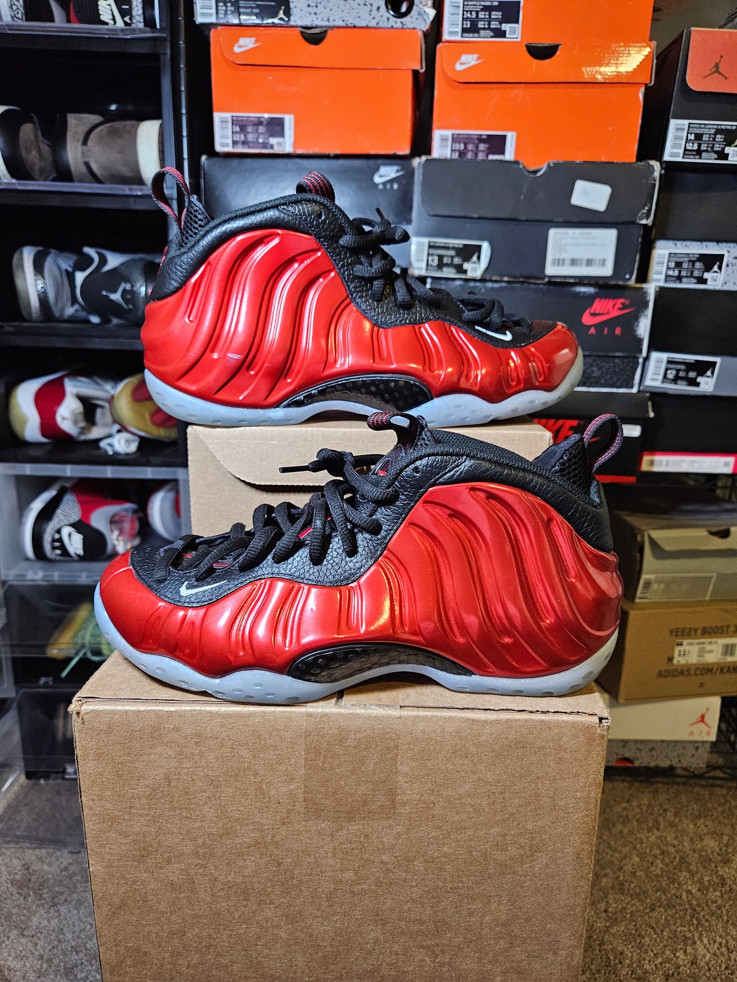 Size 9.5 - Air Foamposite One 2023 Metallic Red