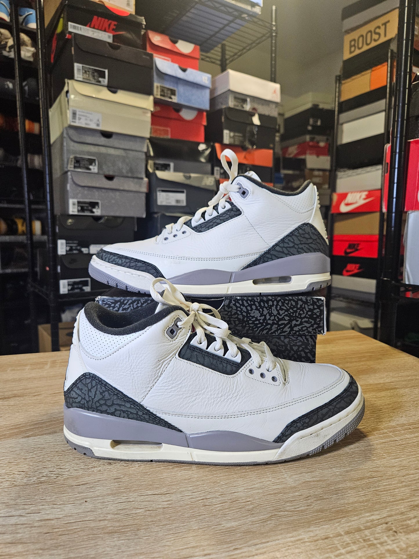 Size 10.5 - AJ 3 Retro Cement Grey