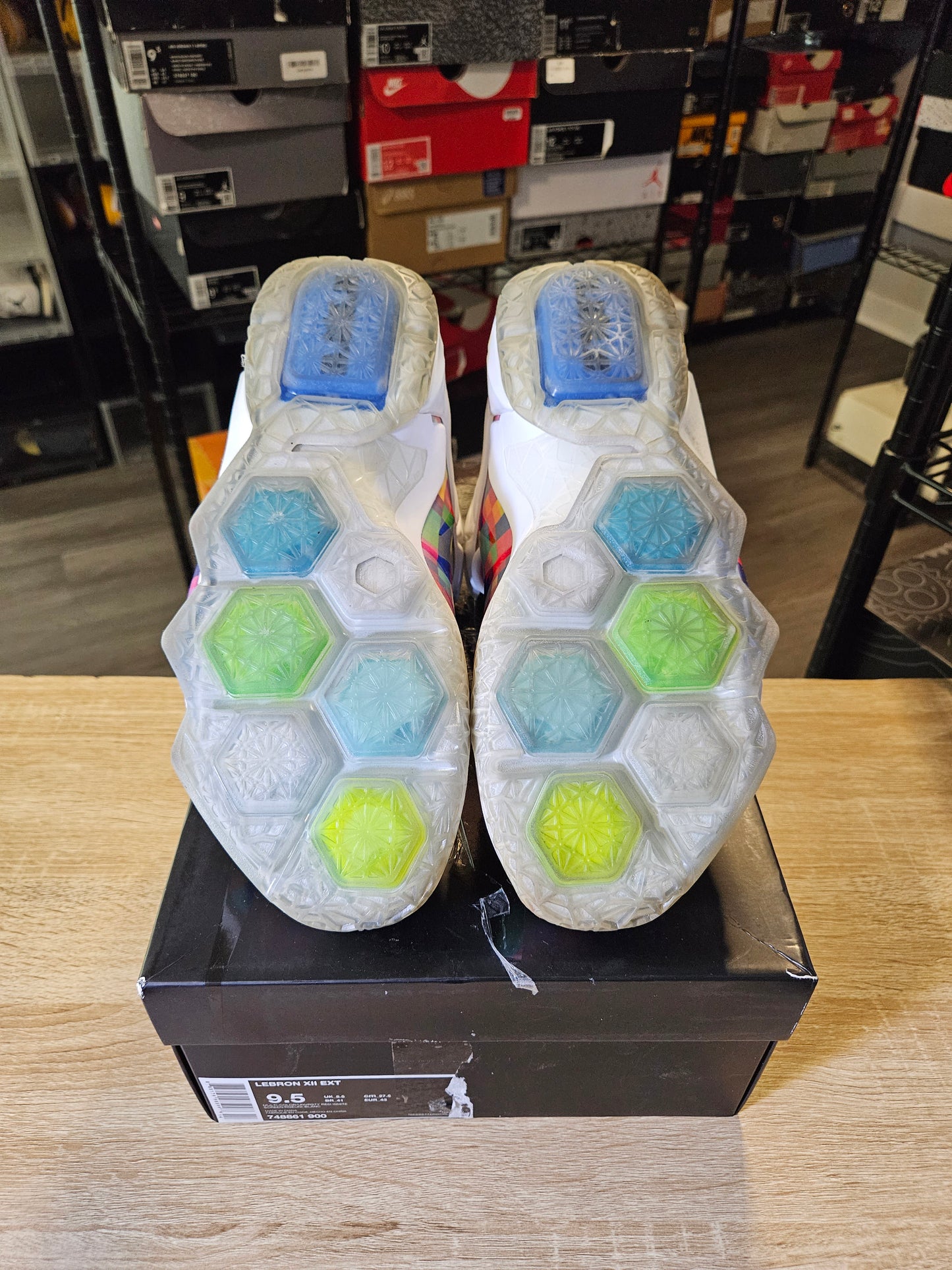 Size 9.5 - LeBron 12 EXT Prism