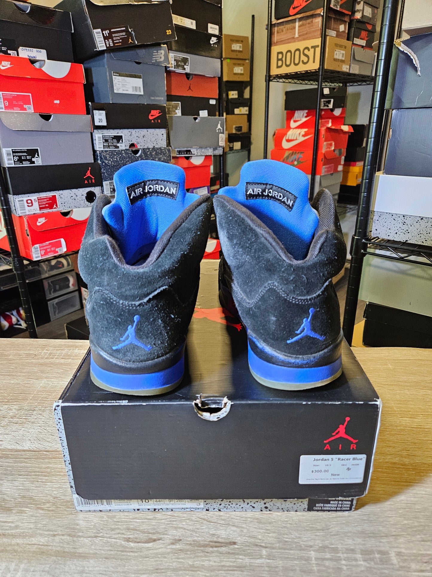 Size 10.5 - AJ 5 Retro Mid Racer Blue