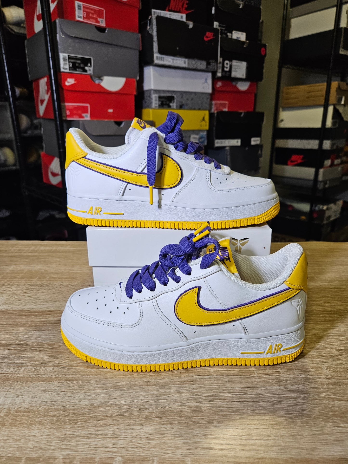Size 5.5 - Kobe Bryant x Air Force 1 Retro QS Low Lakers Home