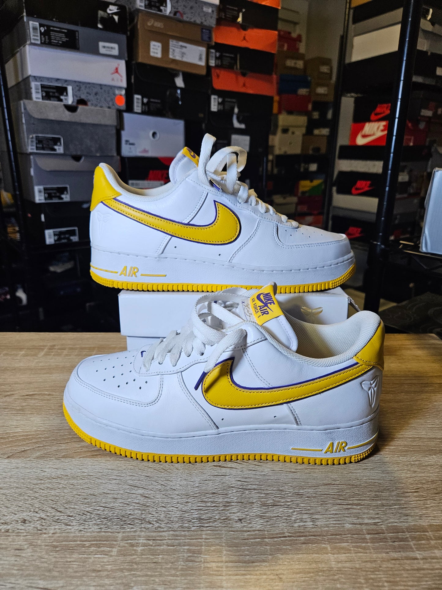 Size 10.5 - Kobe Bryant x Air Force 1 Retro QS Low Lakers Home