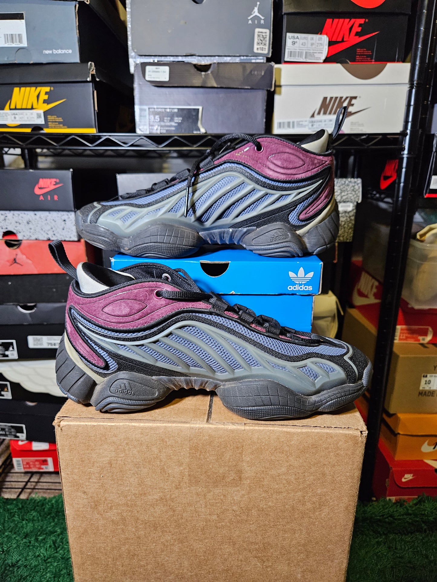 Size 9.5 - adidas Packer Shoes x Intimidation Tech Ink