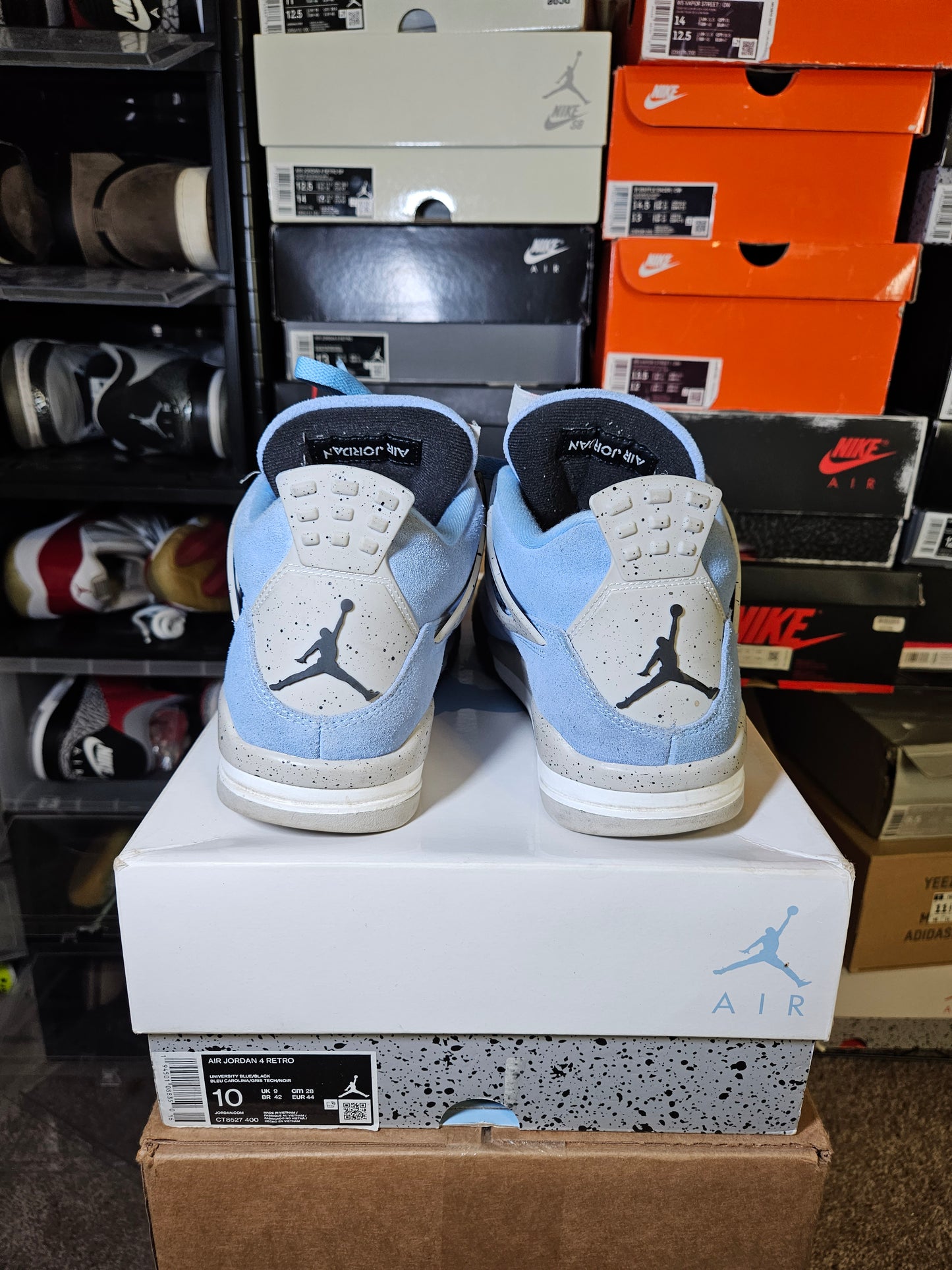 Size 10 - AJ 4 Retro Mid University Blue