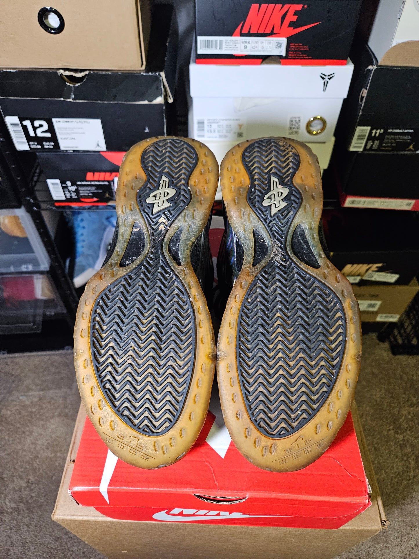 Size 10 - Air Foamposite One Hologram
