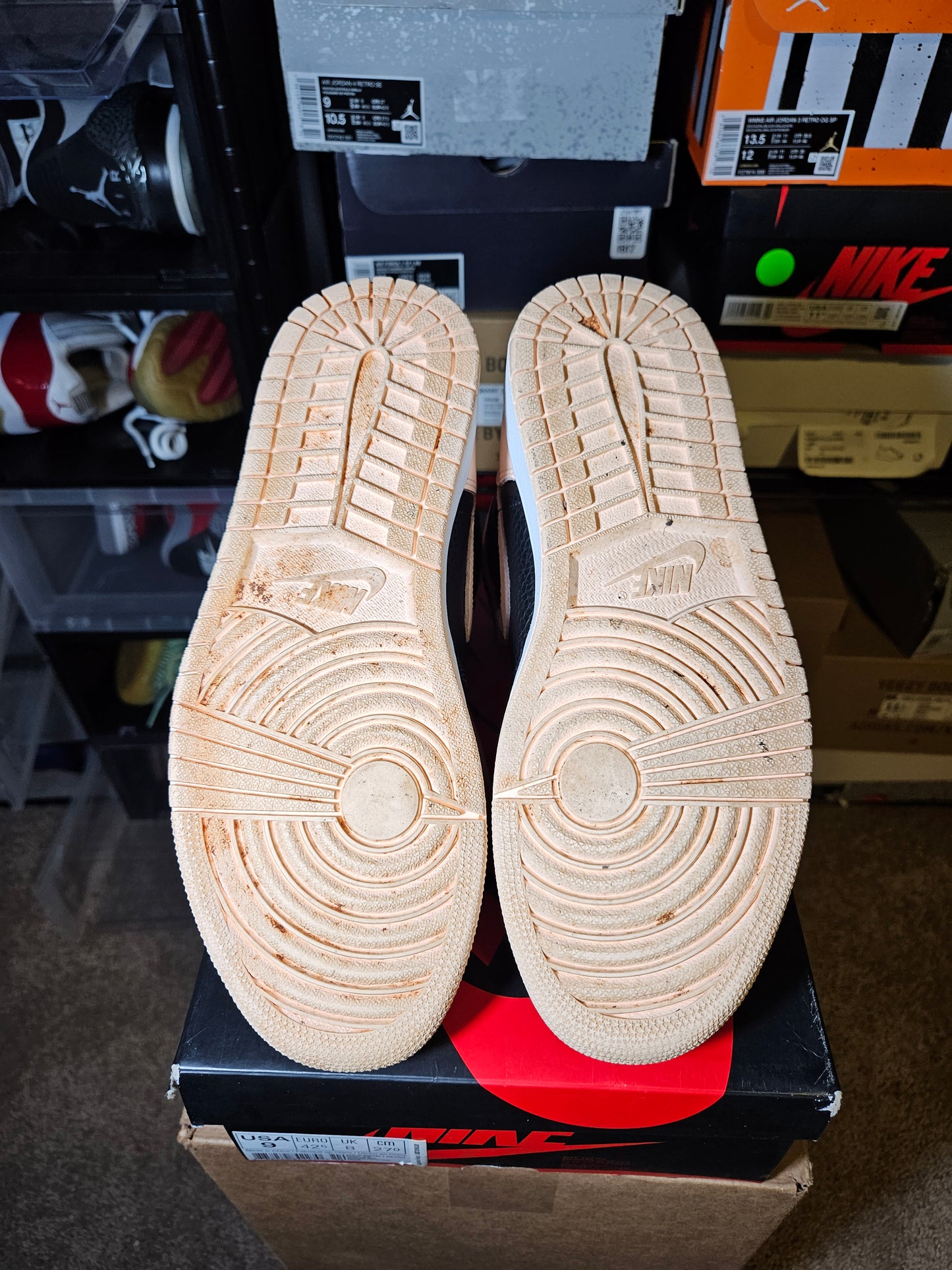 Size 9 - AJ 1 Retro OG High Crimson Tint