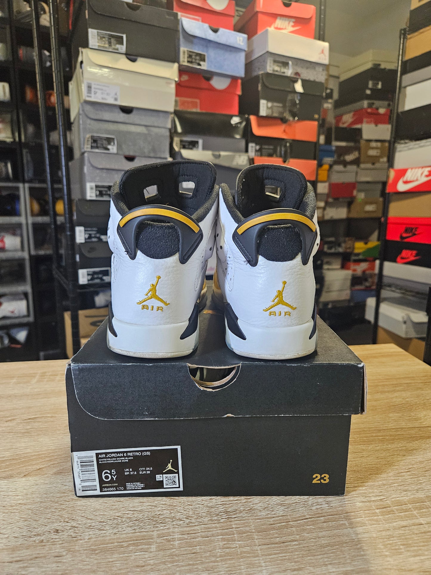 Size 6.5 - AJ 6 Retro Yellow Ochre