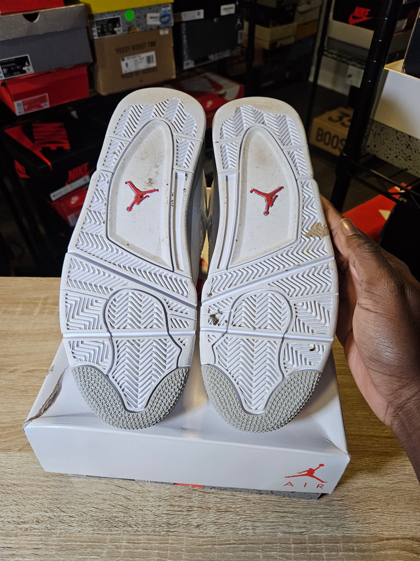 Size 11 - AJ 4 Retro Mid White Oreo