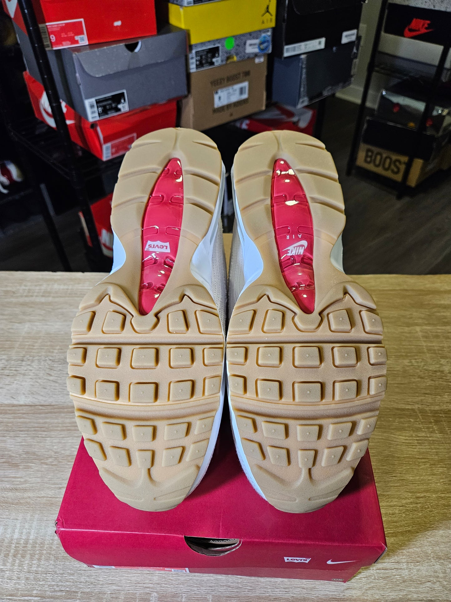 Size 13 - Levi's x Air Max 95 OG Light Orewood Brown