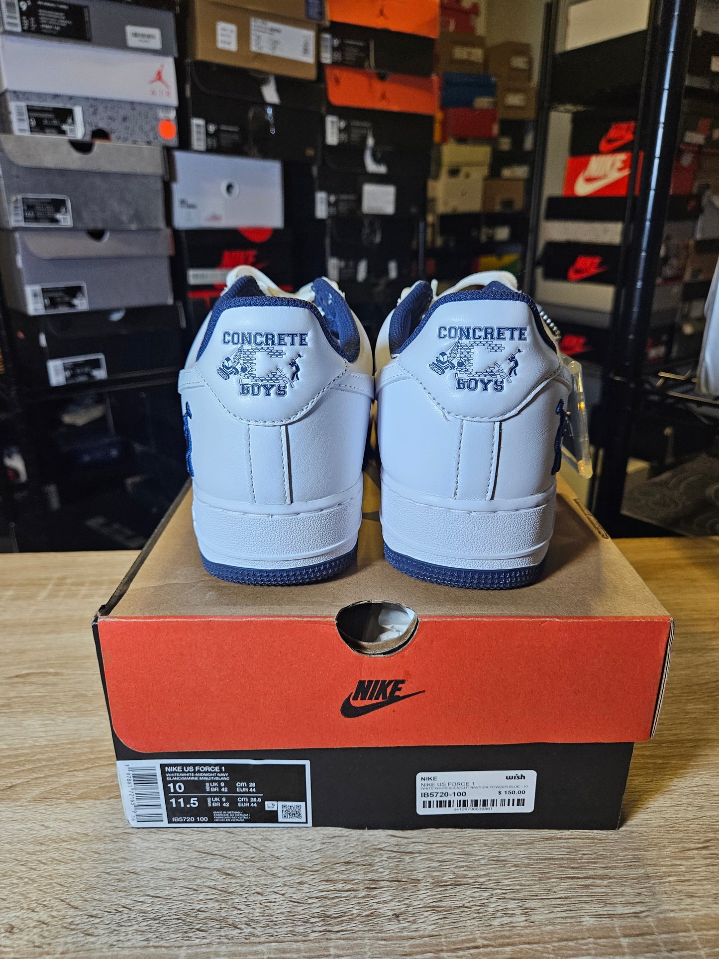 Size 10 - Lil Yachty x Air Force 1 Low Concrete Boys