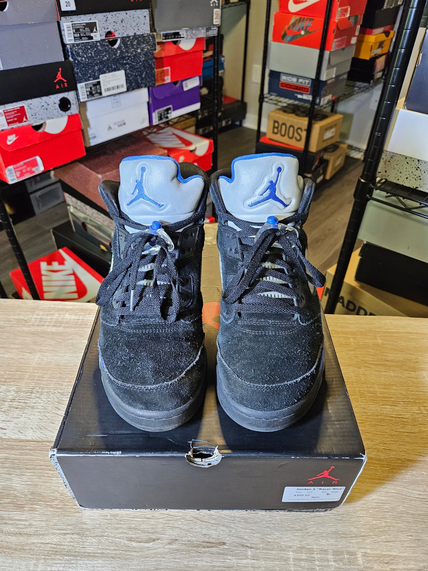 Size 10.5 - AJ 5 Retro Mid Racer Blue