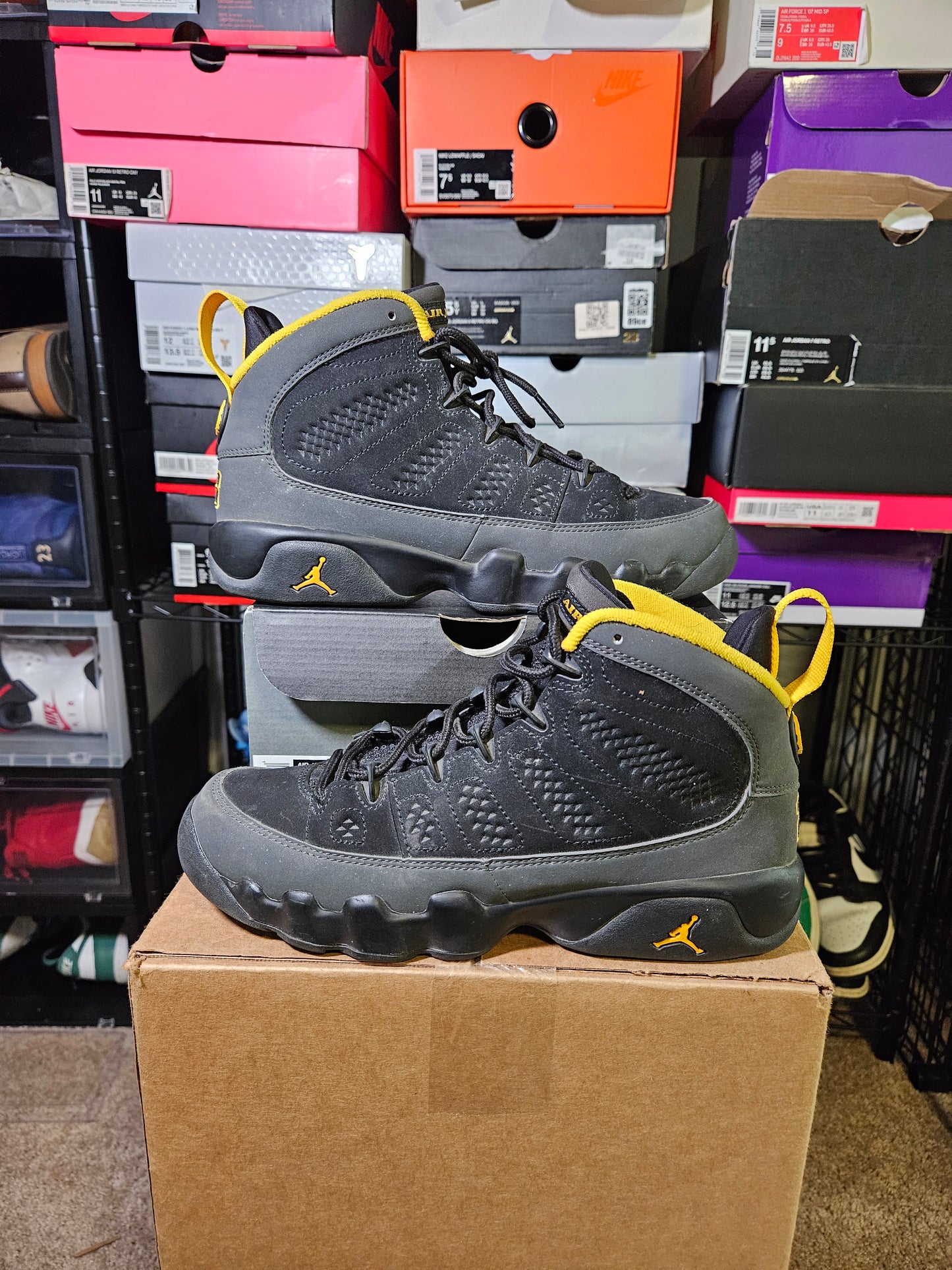 Size 6.5 - Jordan 9 Retro Charcoal