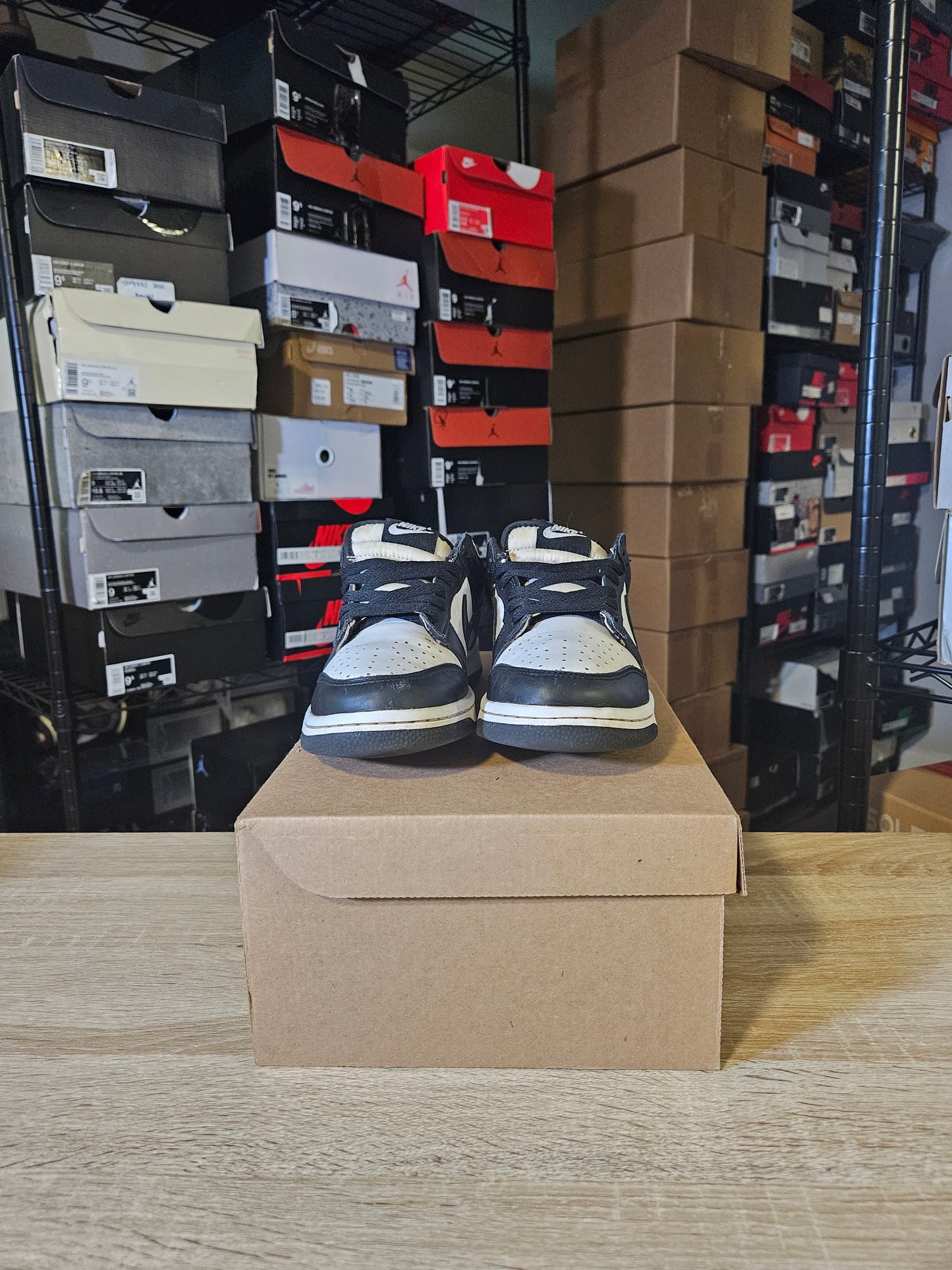 Size 7 - Dunk Low Black White