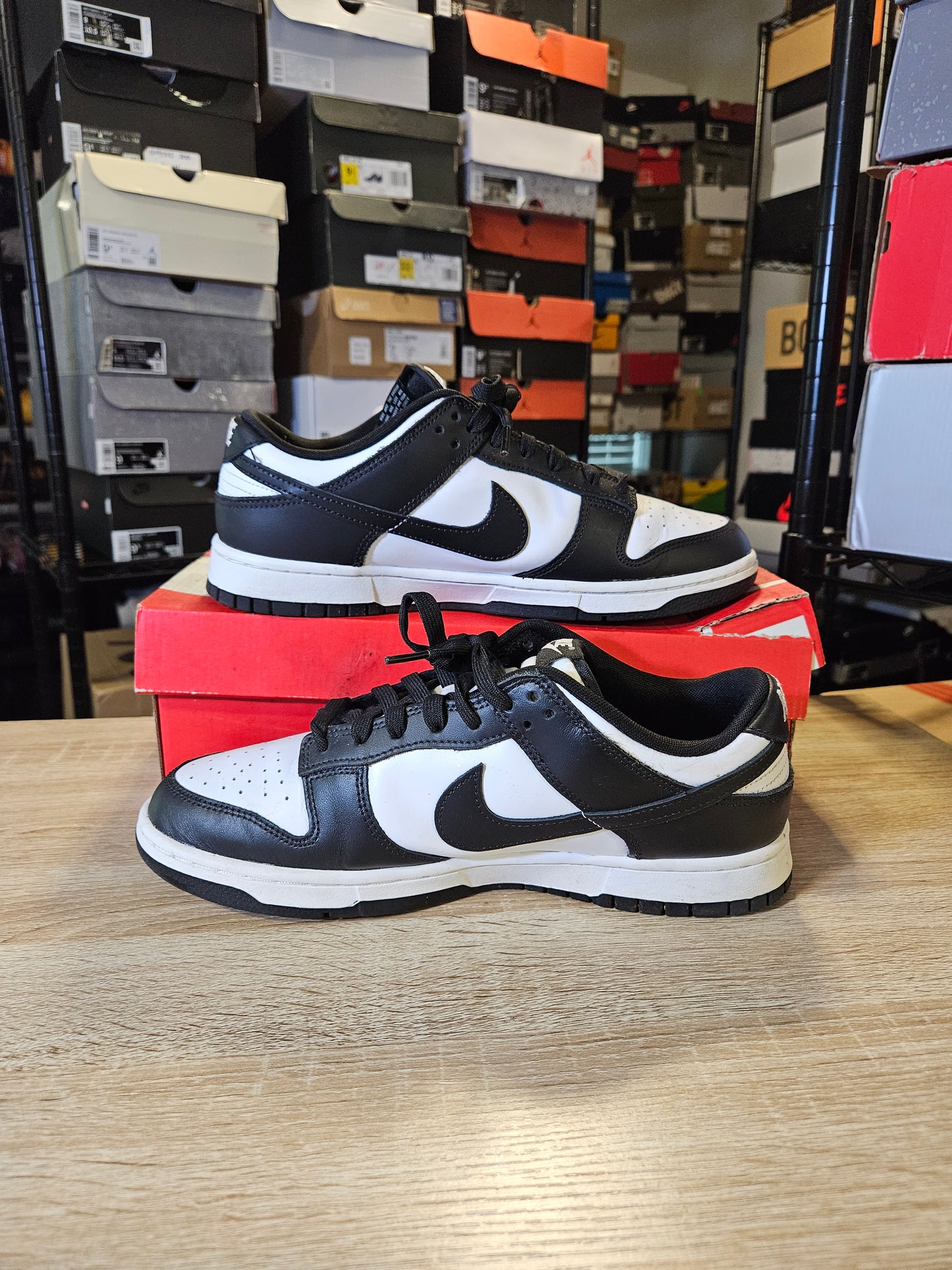 Size 10 - Dunk Low Black White