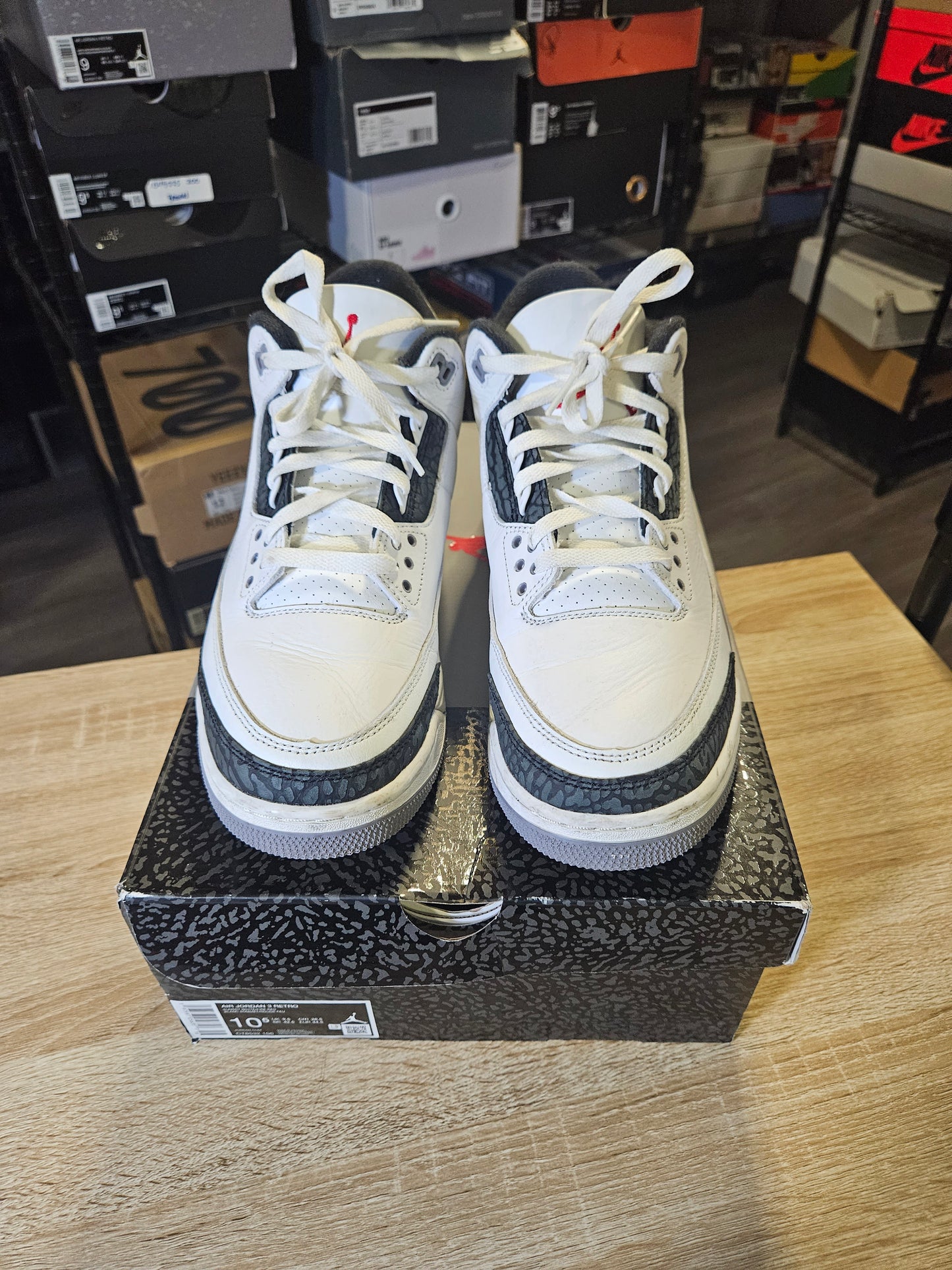 Size 10.5 - AJ 3 Retro Cement Grey