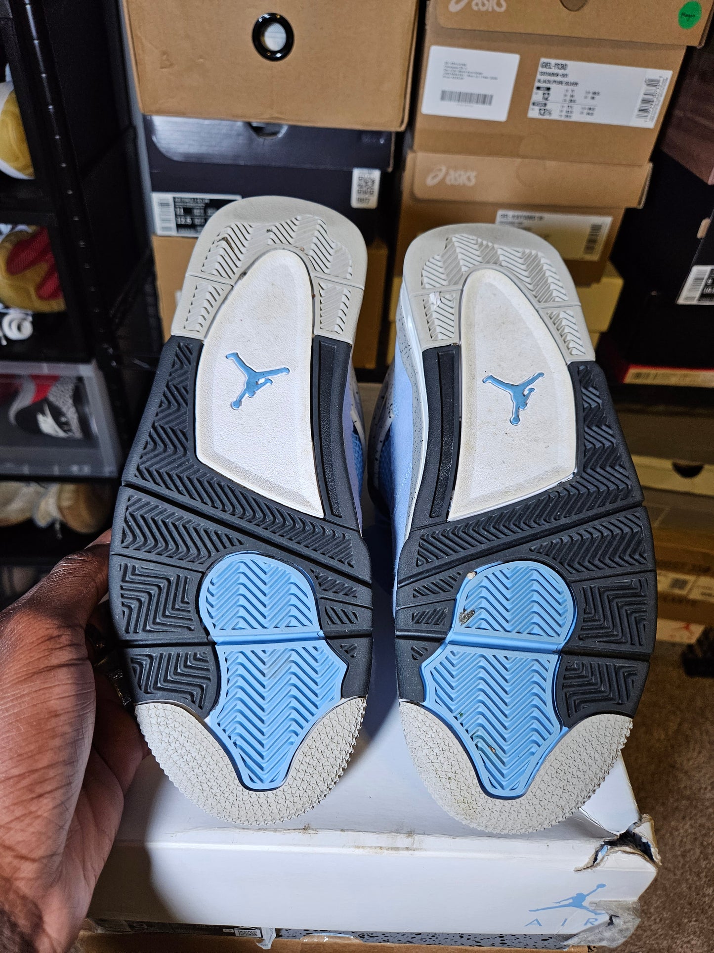 Size 9 - AJ 4 Retro Mid University Blue