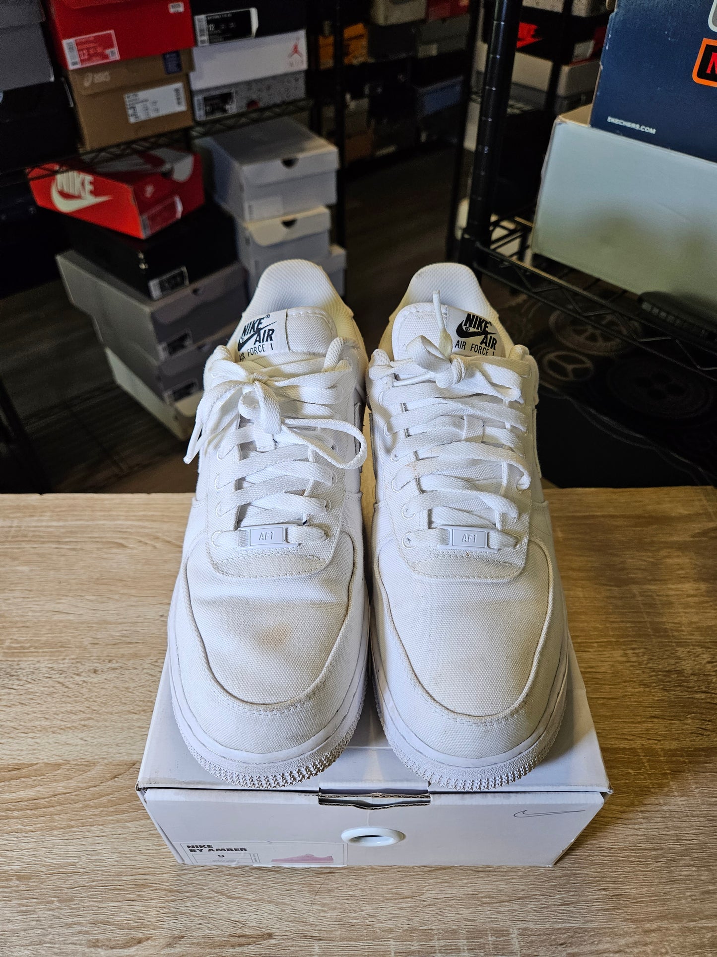 Size 9 - AF 1 By You White Custom