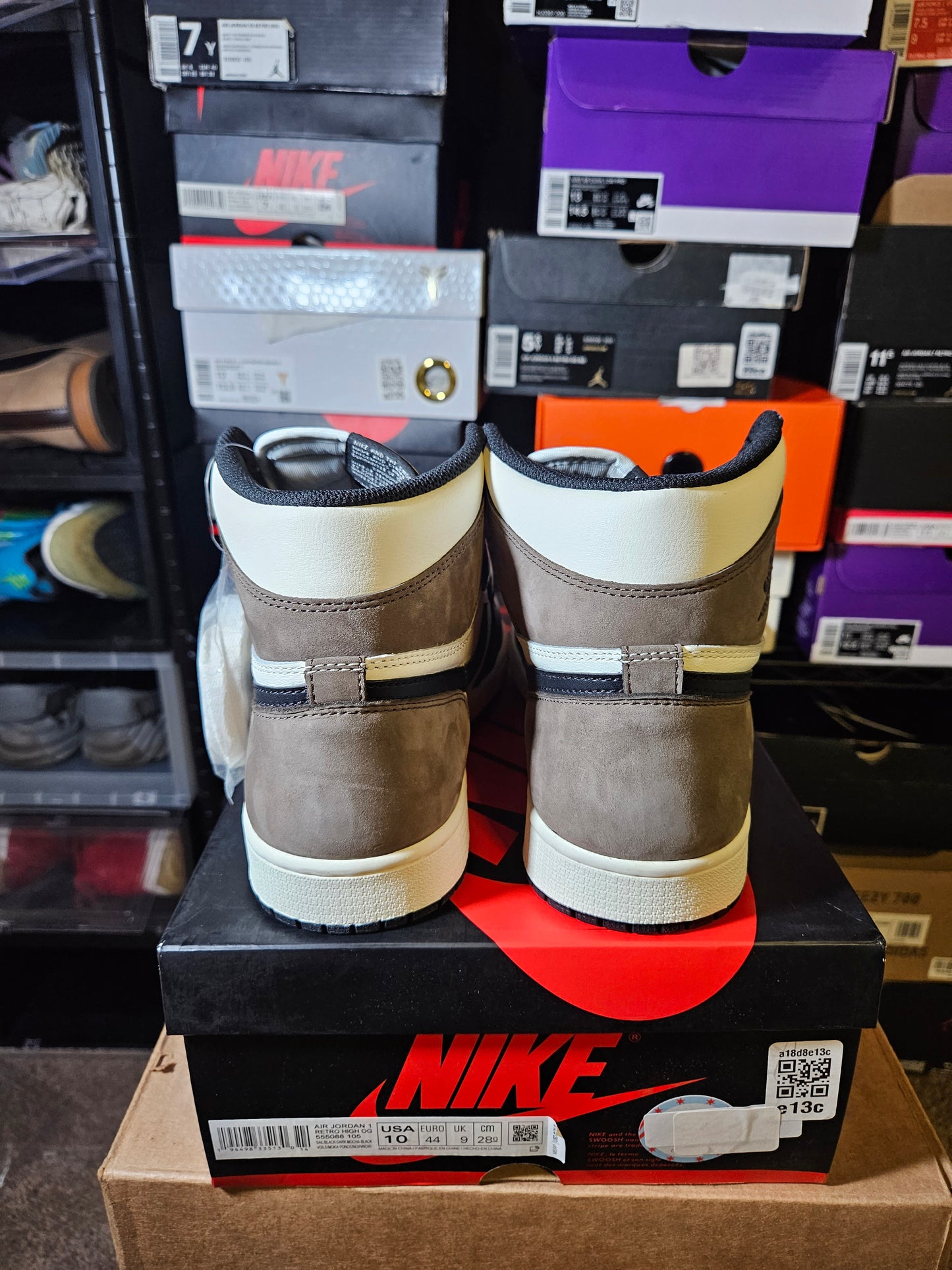 Size 10 - AJ 1 Retro OG High Dark Mocha