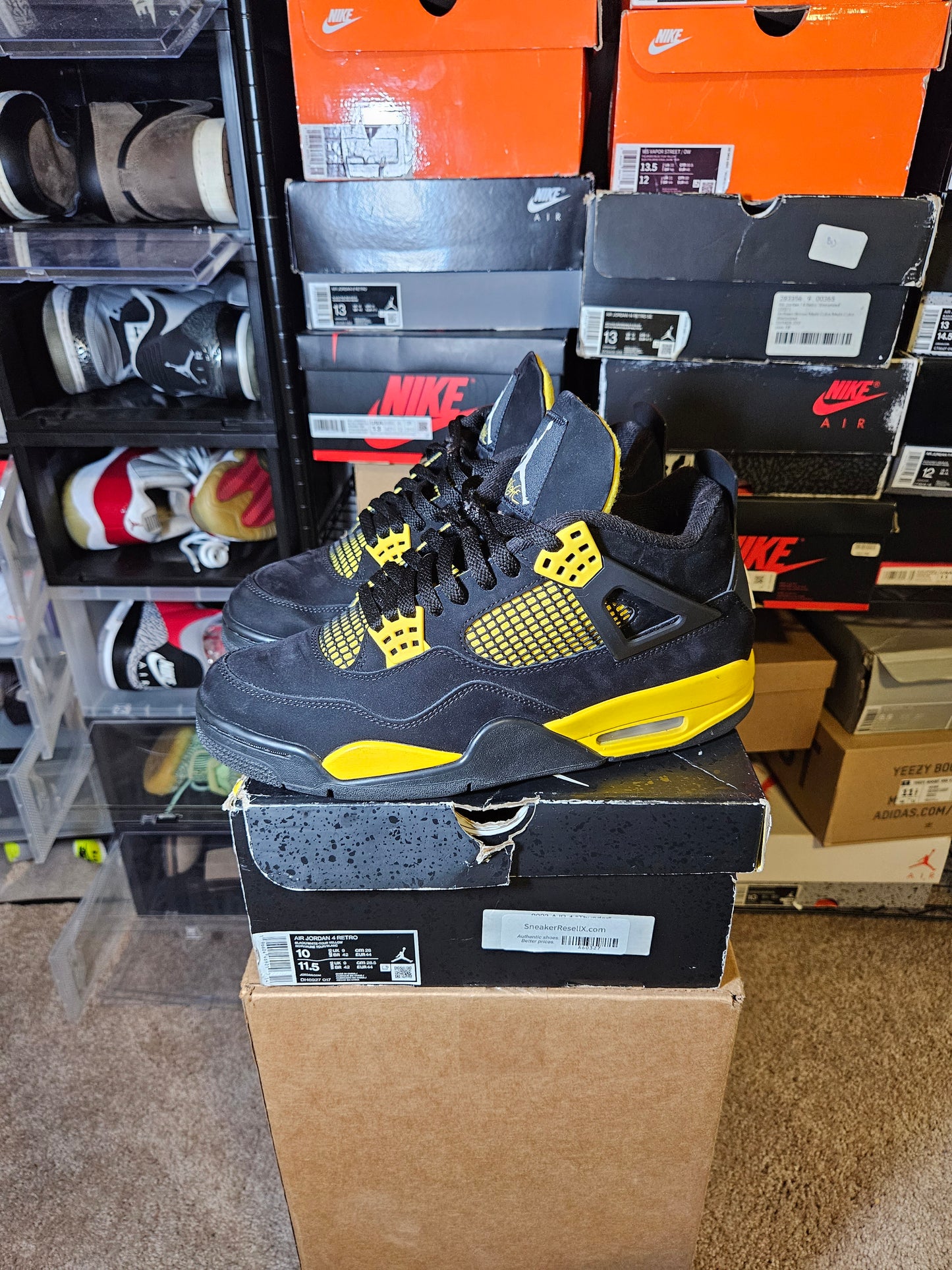 Size 10 - AJ 4 Retro Mid Thunder