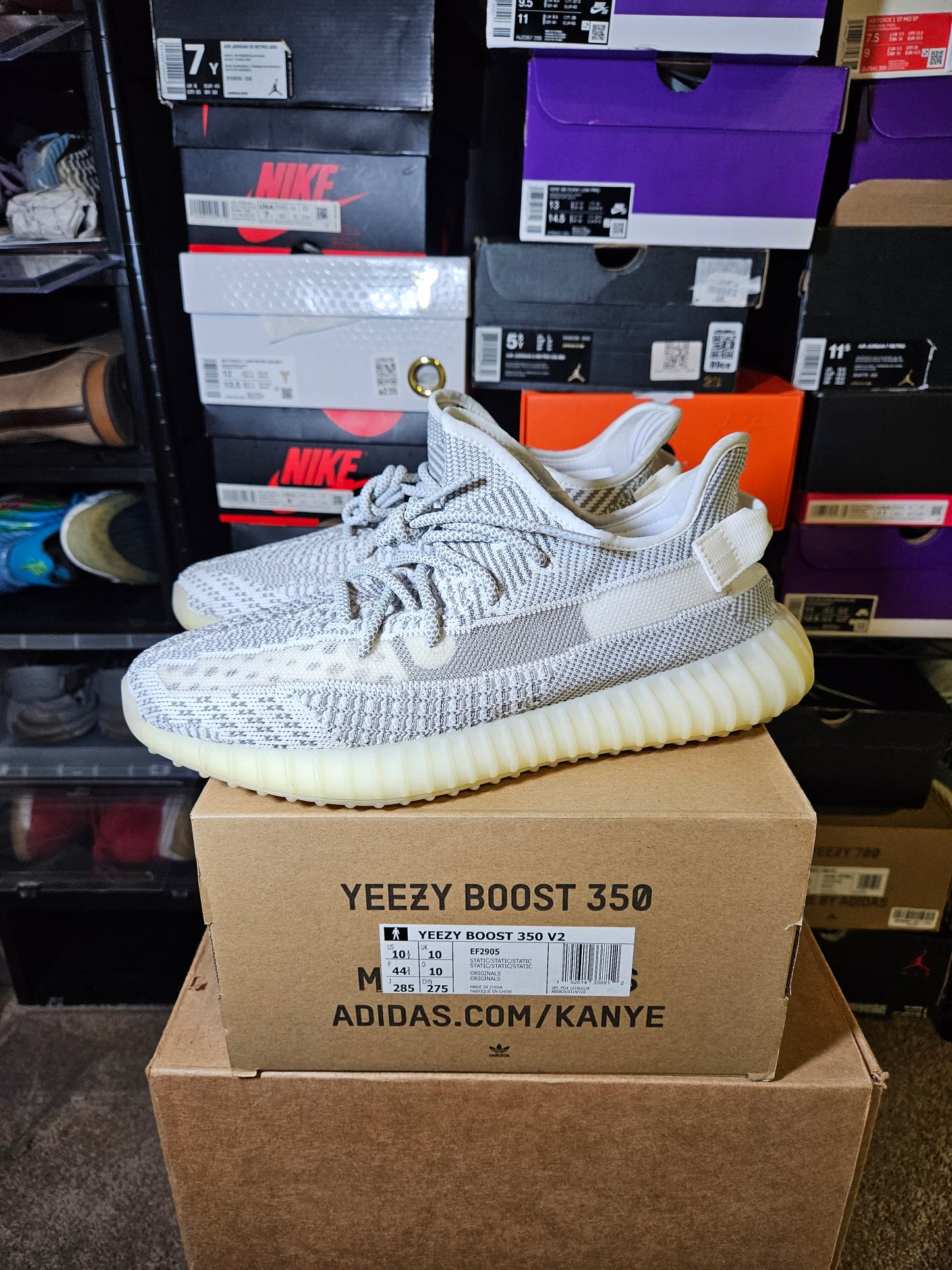 Size 10.5 - YZY Boost 350 V2 2018 Low Static Non-Reflective
