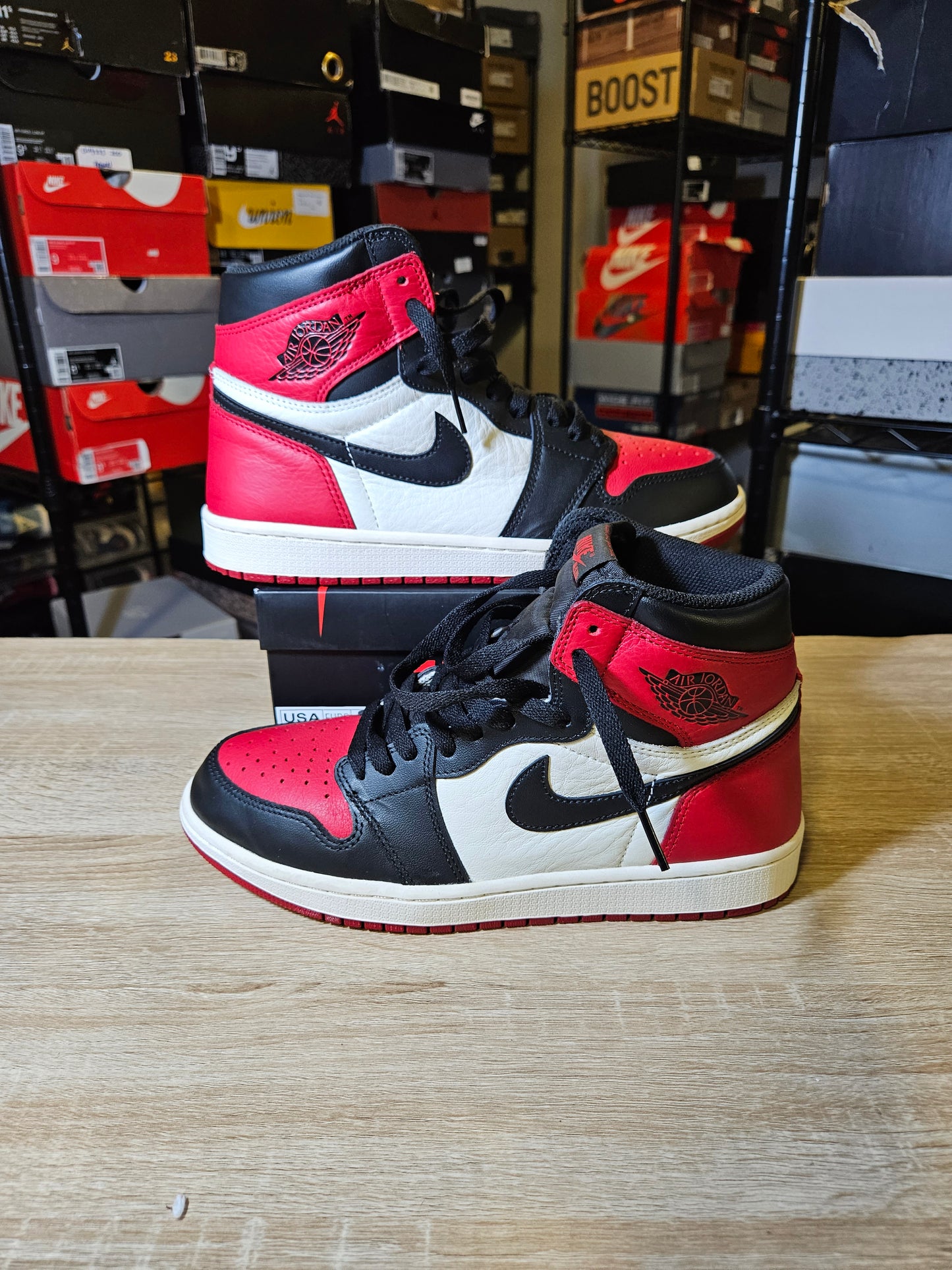 Size 9 - AJ 1 Retro OG High Bred Toe