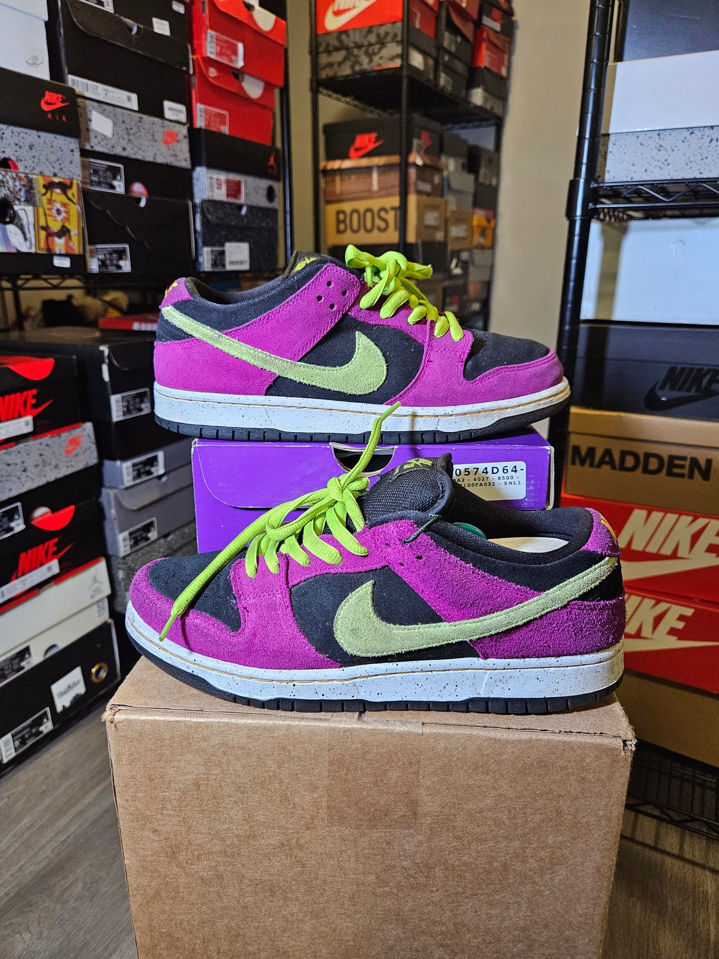 Size 9.5 - Dunk Pro SB Low Red Plum