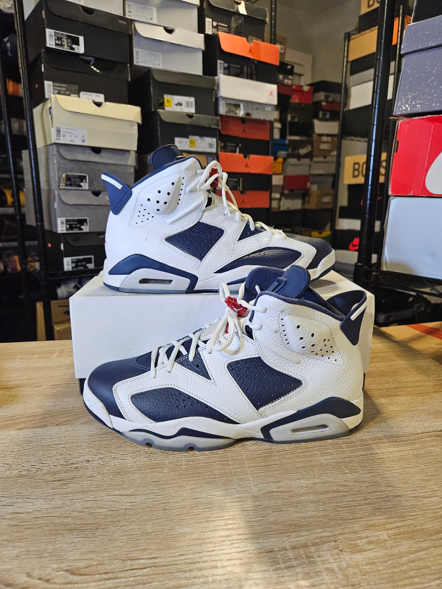 Size 10.5 - AJ 6 Retro 2024 Olympic