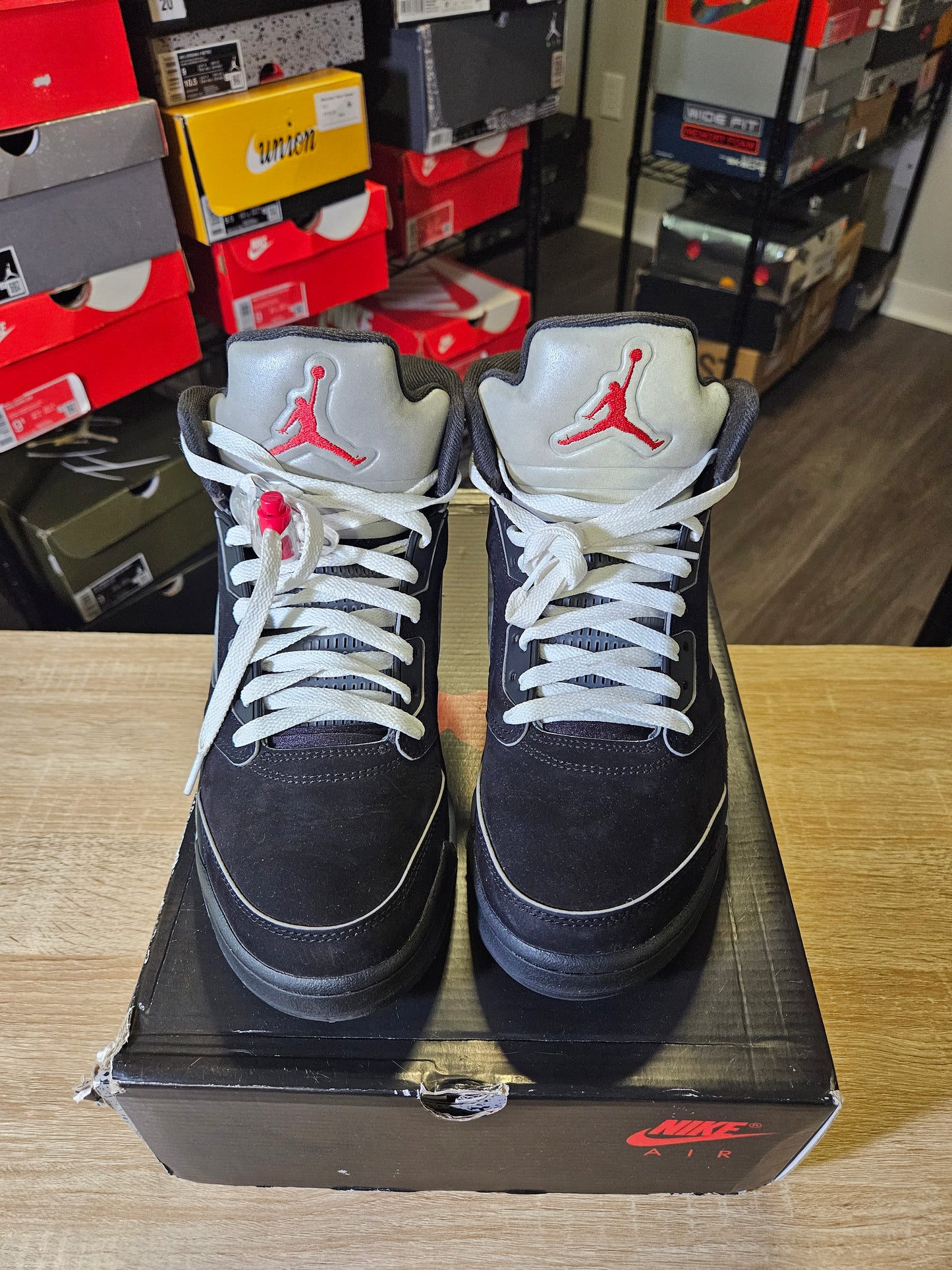 Size 9 - AJ 5 Retro OG Black Metallic Reimagined