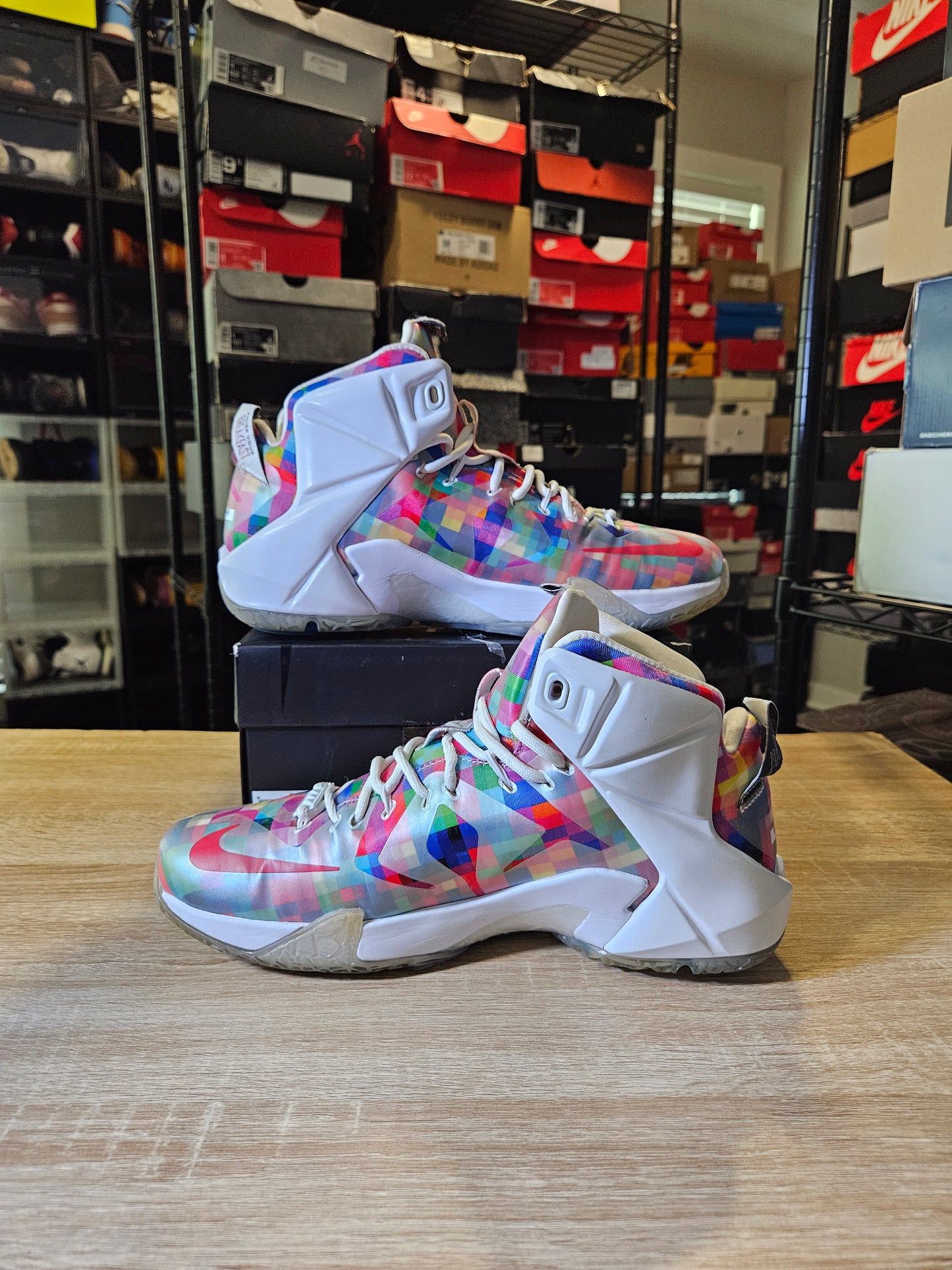 Size 9.5 - LeBron 12 EXT Prism
