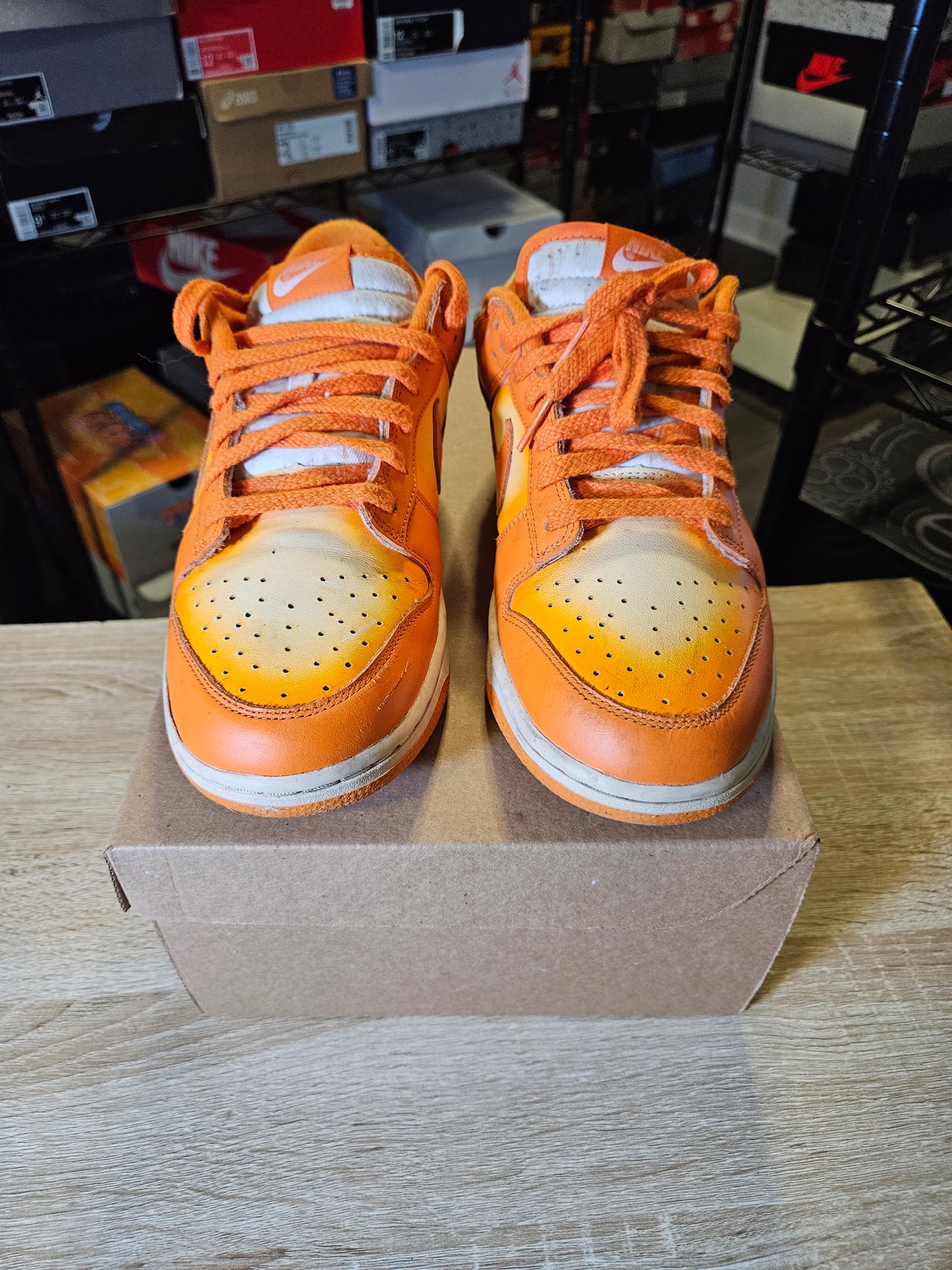 Size 9.5M - Dunk Low Magma Orange