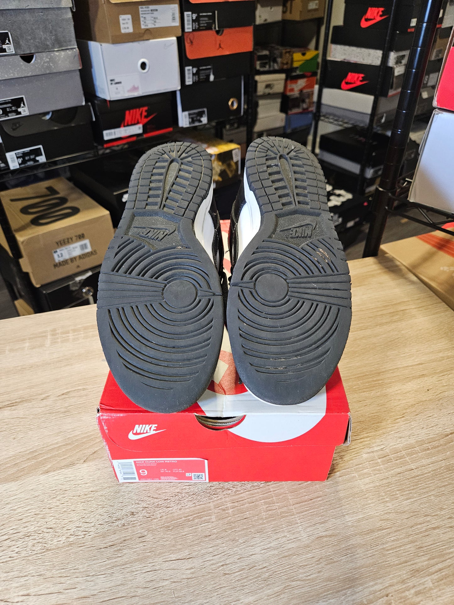 Size 9 - Dunk Low Black White